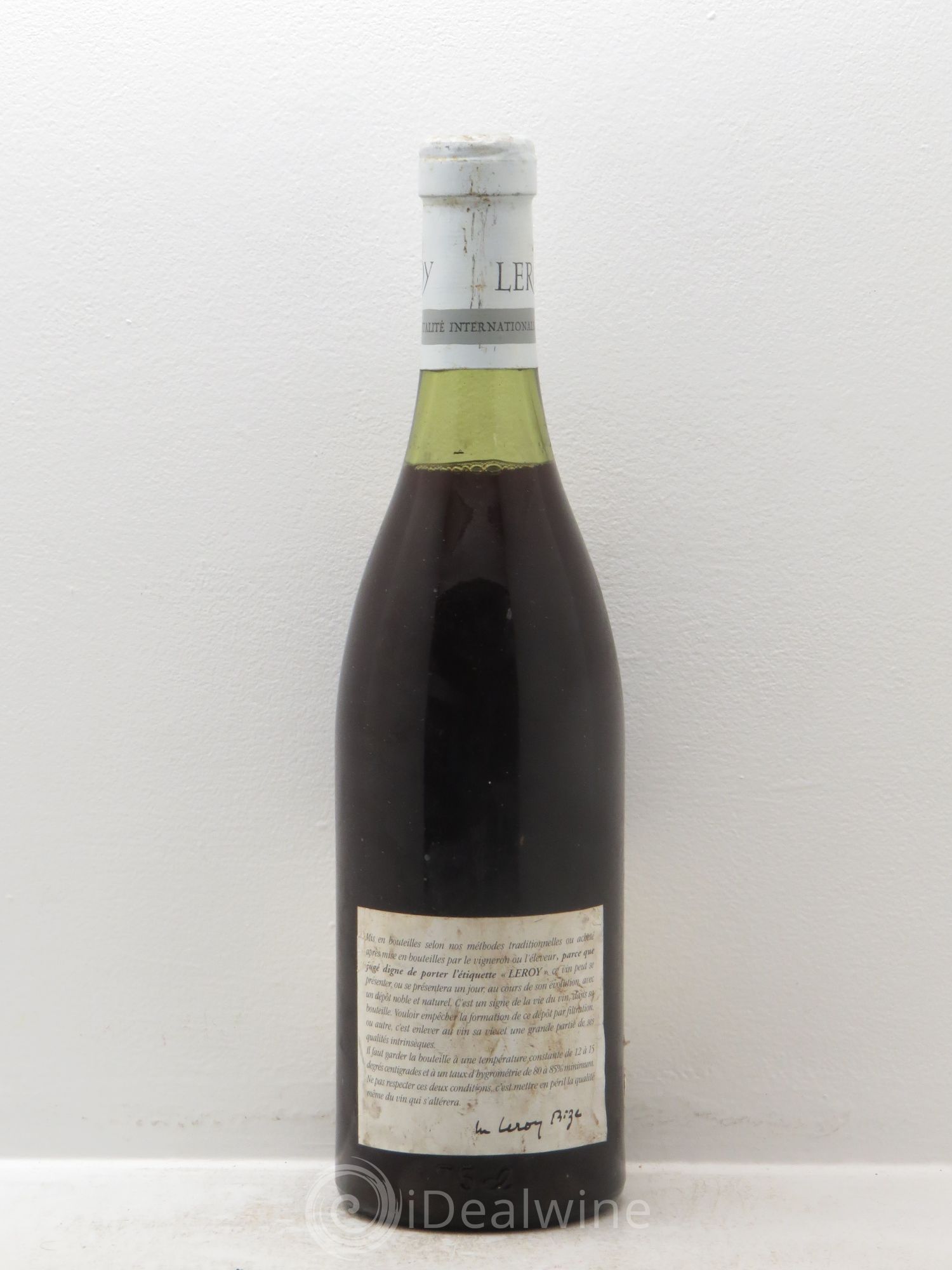 Chambertin Grand Cru Leroy SA 1955 - Lot de 1 bouteille - 1