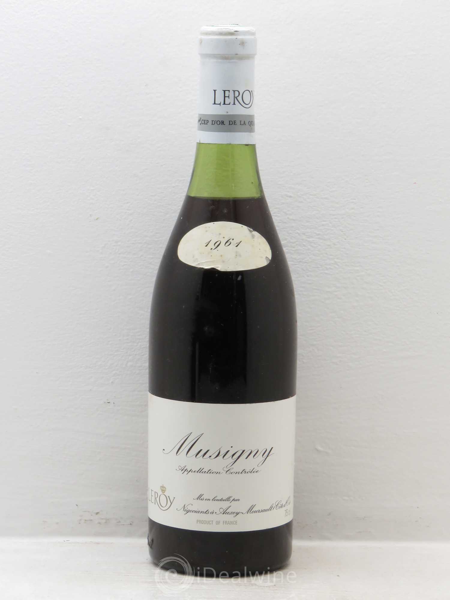 Musigny Grand Cru Leroy (Domaine) 1961 - Lot de 1 bouteille - 0
