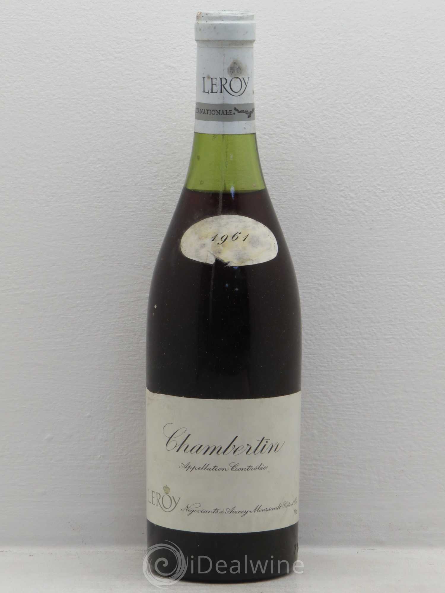 Chambertin Grand Cru Leroy SA 1961 - Lot de 1 bouteille - 0