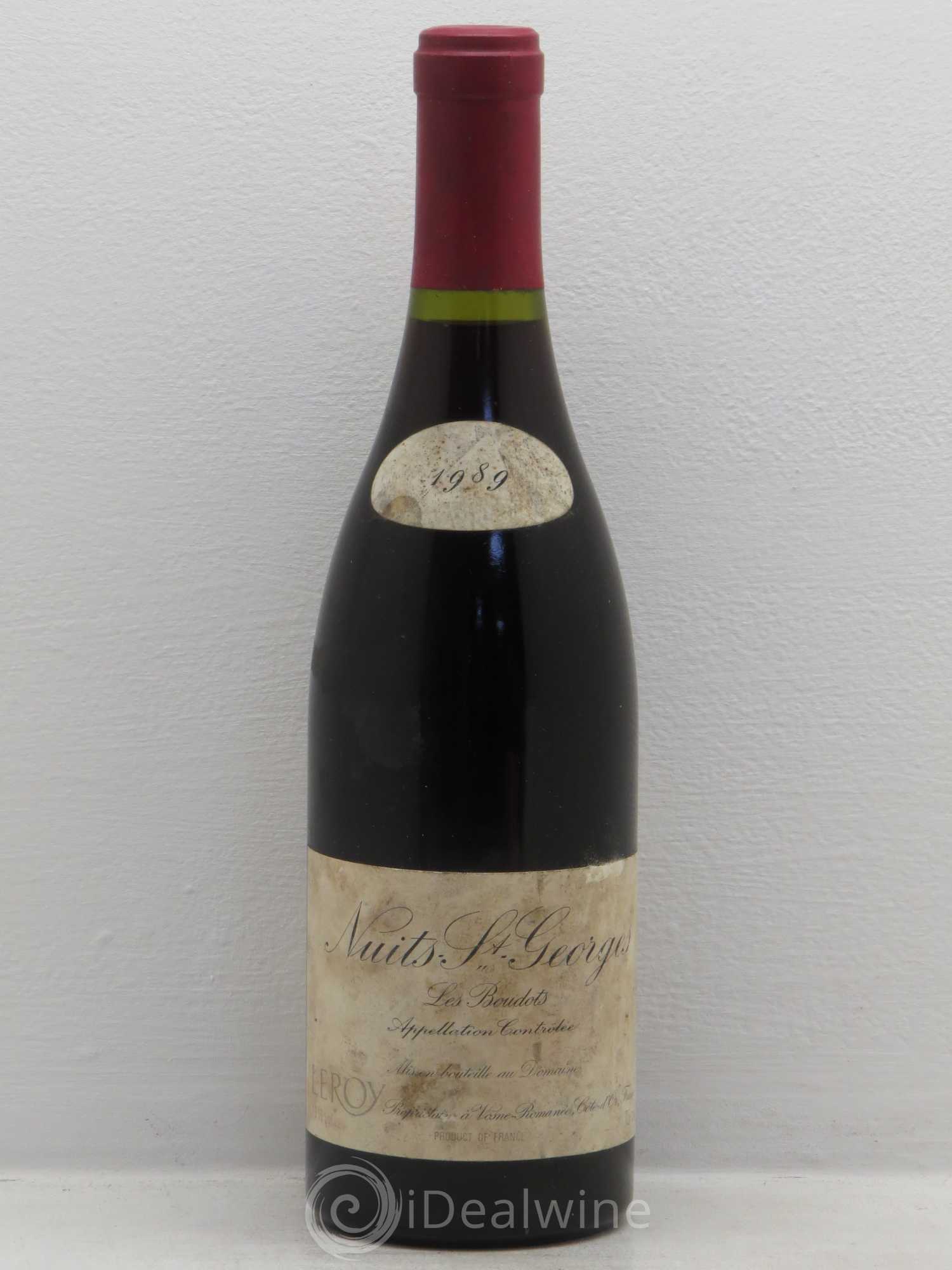 Nuits-Saint-Georges 1er Cru Aux Boudots Leroy (Domaine) 1989 - Lotto di 1 bottiglia - 0
