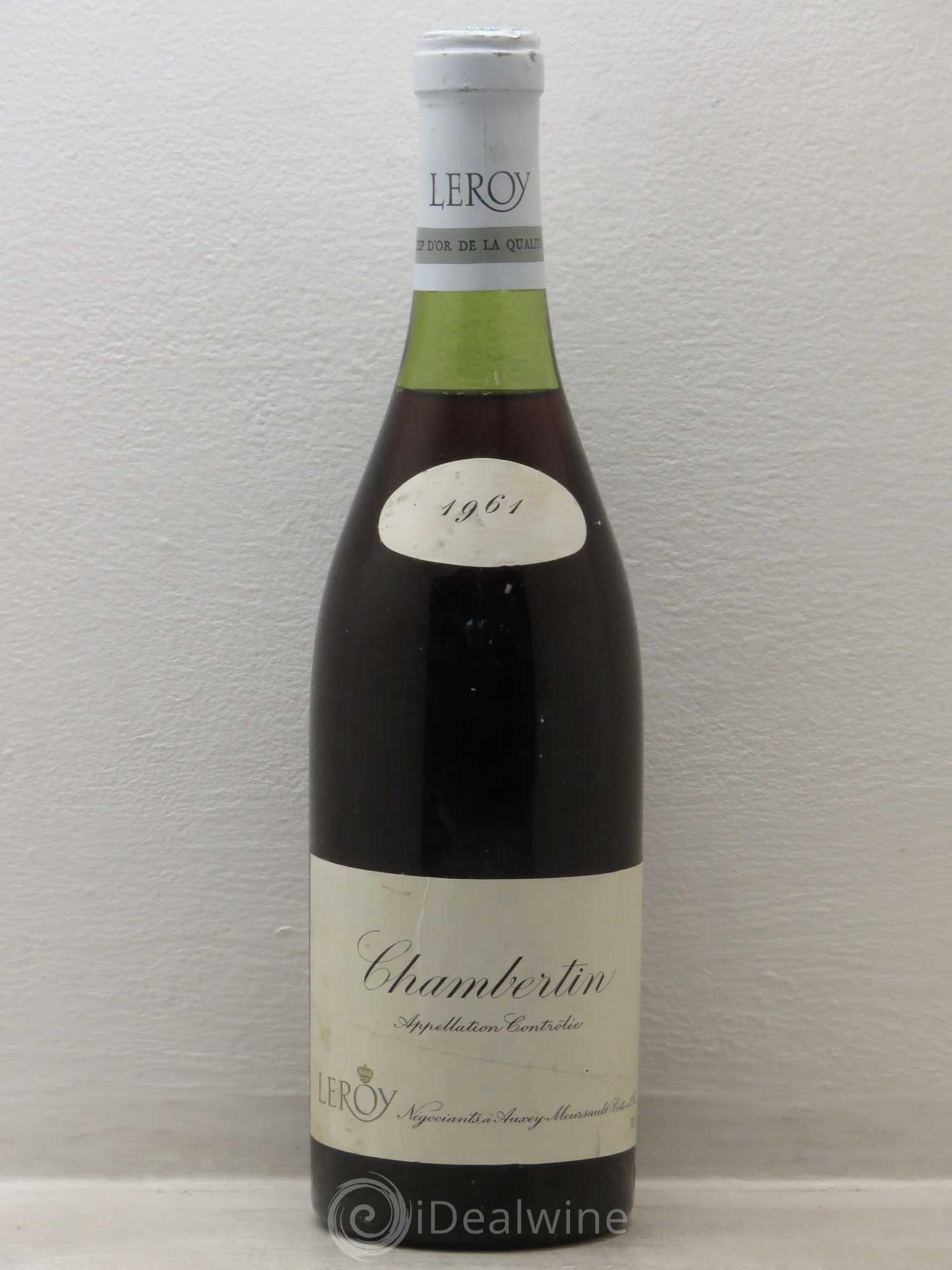 Chambertin Grand Cru Leroy SA 1961 - Lot de 1 bouteille - 0