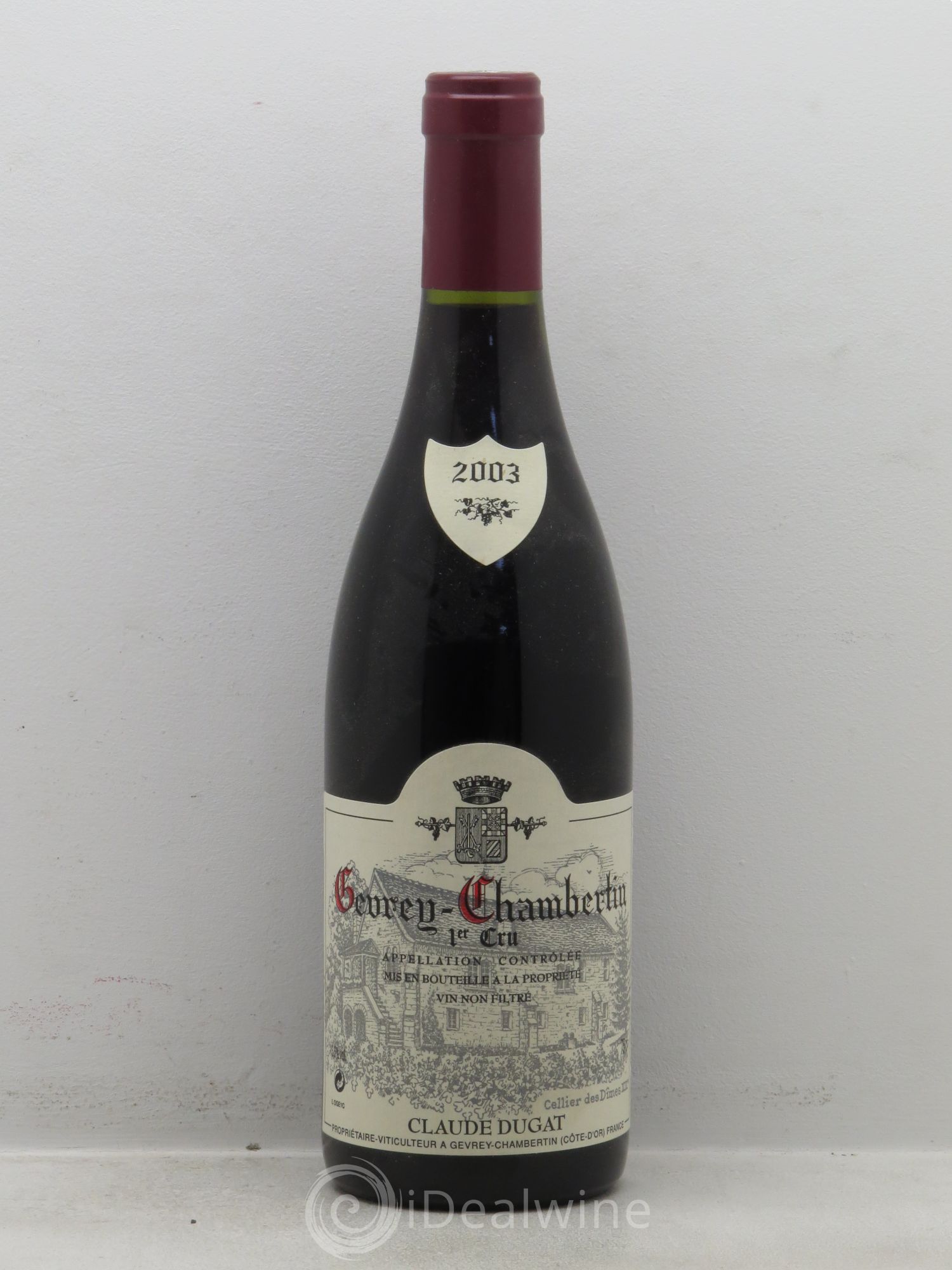 Gevrey-Chambertin 1er Cru Claude Dugat 2003 - Lot de 1 bouteille - 0