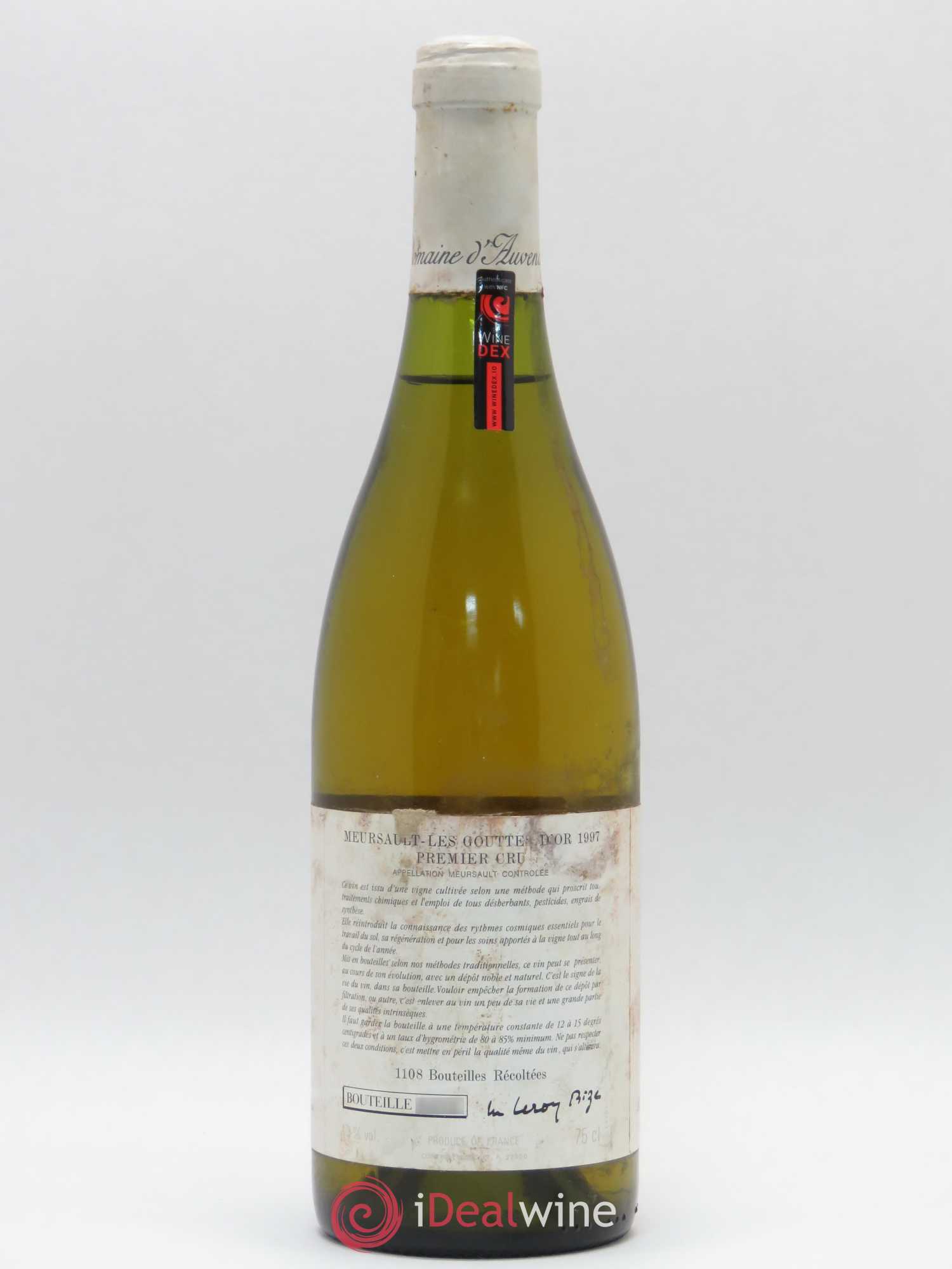 Meursault 1er Cru Les Gouttes d'Or d'Auvenay (Domaine) 1997 - Lot de 1 bouteille - 1