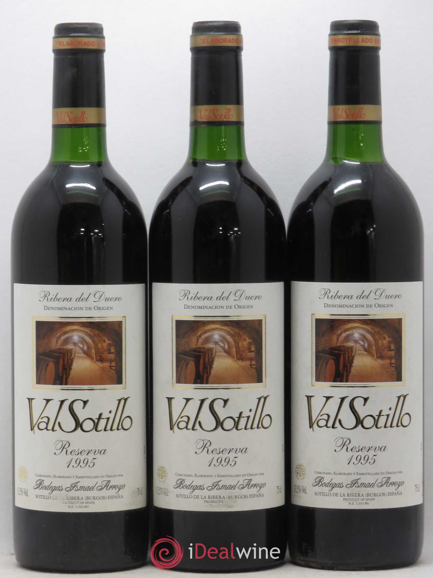 Ribera Del Duero DO Arroyo Val Sotillo Reserva Bodegas Ismael 1995 - Posten von 6 Flaschen - 2
