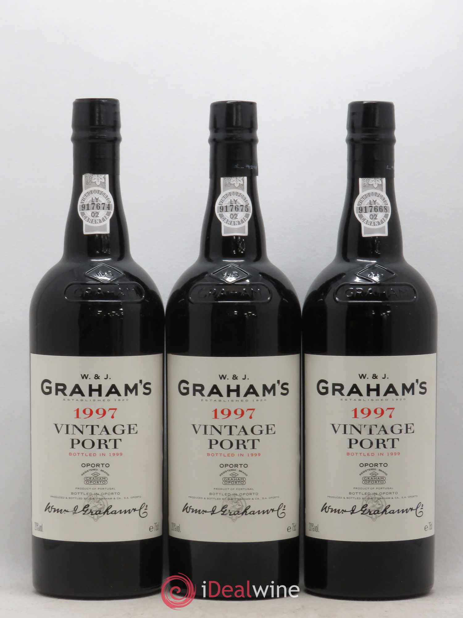 Porto W&J Graham' Vintage 1997 - Lot de 6 bouteilles - 1
