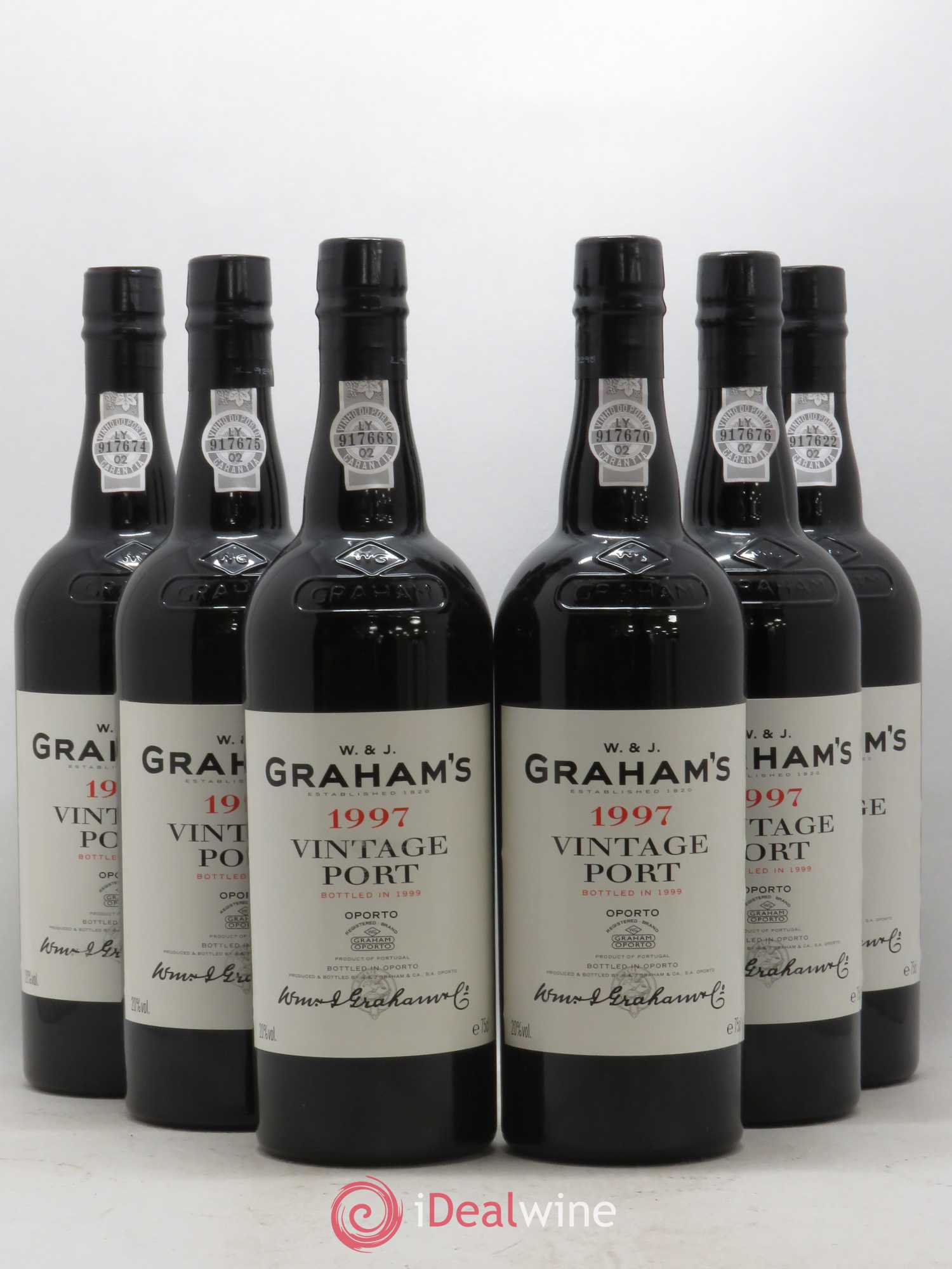 Porto W&J Graham' Vintage 1997 - Lot de 6 bouteilles - 0