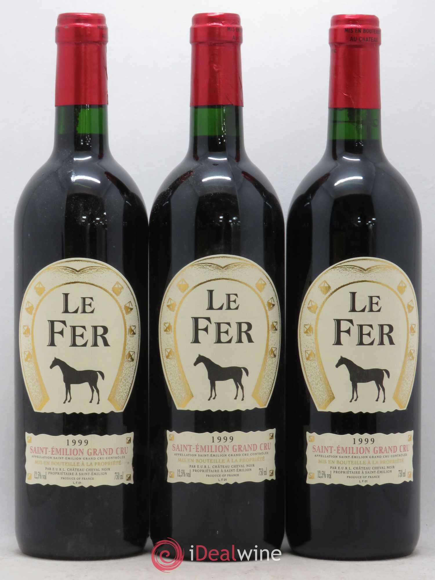 Saint-Émilion Grand Cru Château le Fer 1999 - Lot de 6 bouteilles - 1