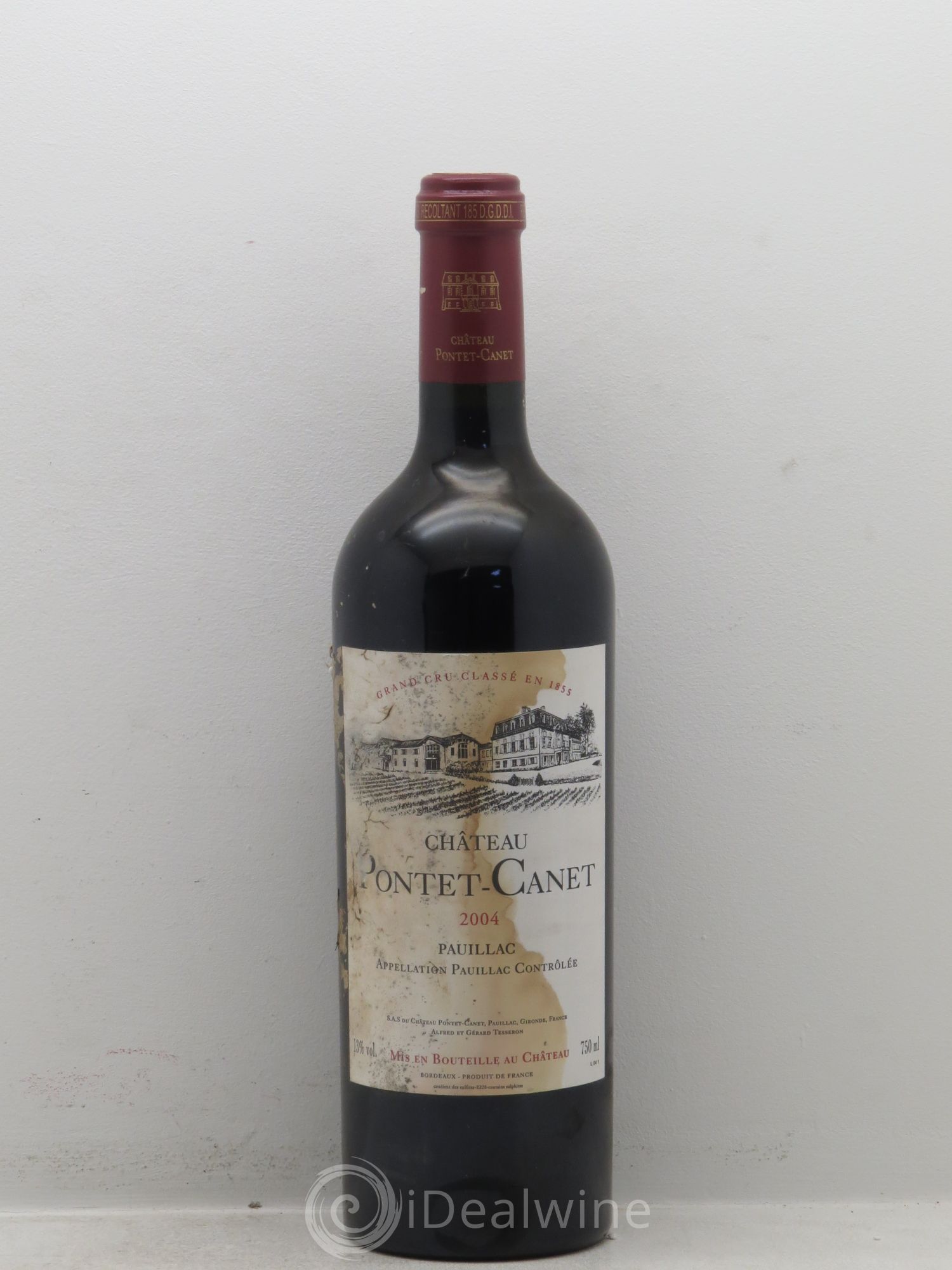Château Pontet Canet 5ème Grand Cru Classé 2004 - Lot de 12 bouteilles - 0