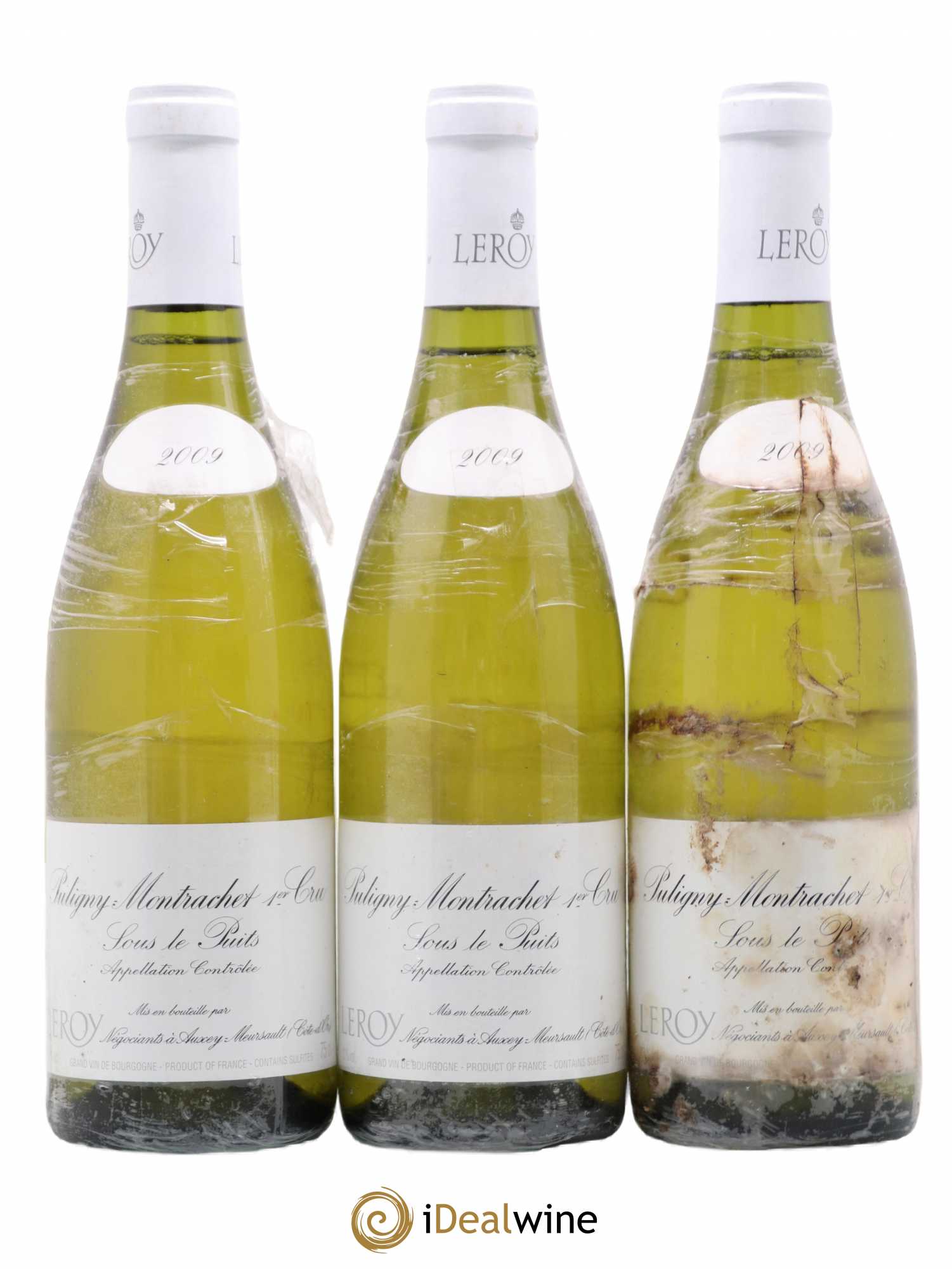 Puligny-Montrachet 1er Cru Sous le Puits Leroy SA 2009 - Lotto di 3 bottiglie - 0