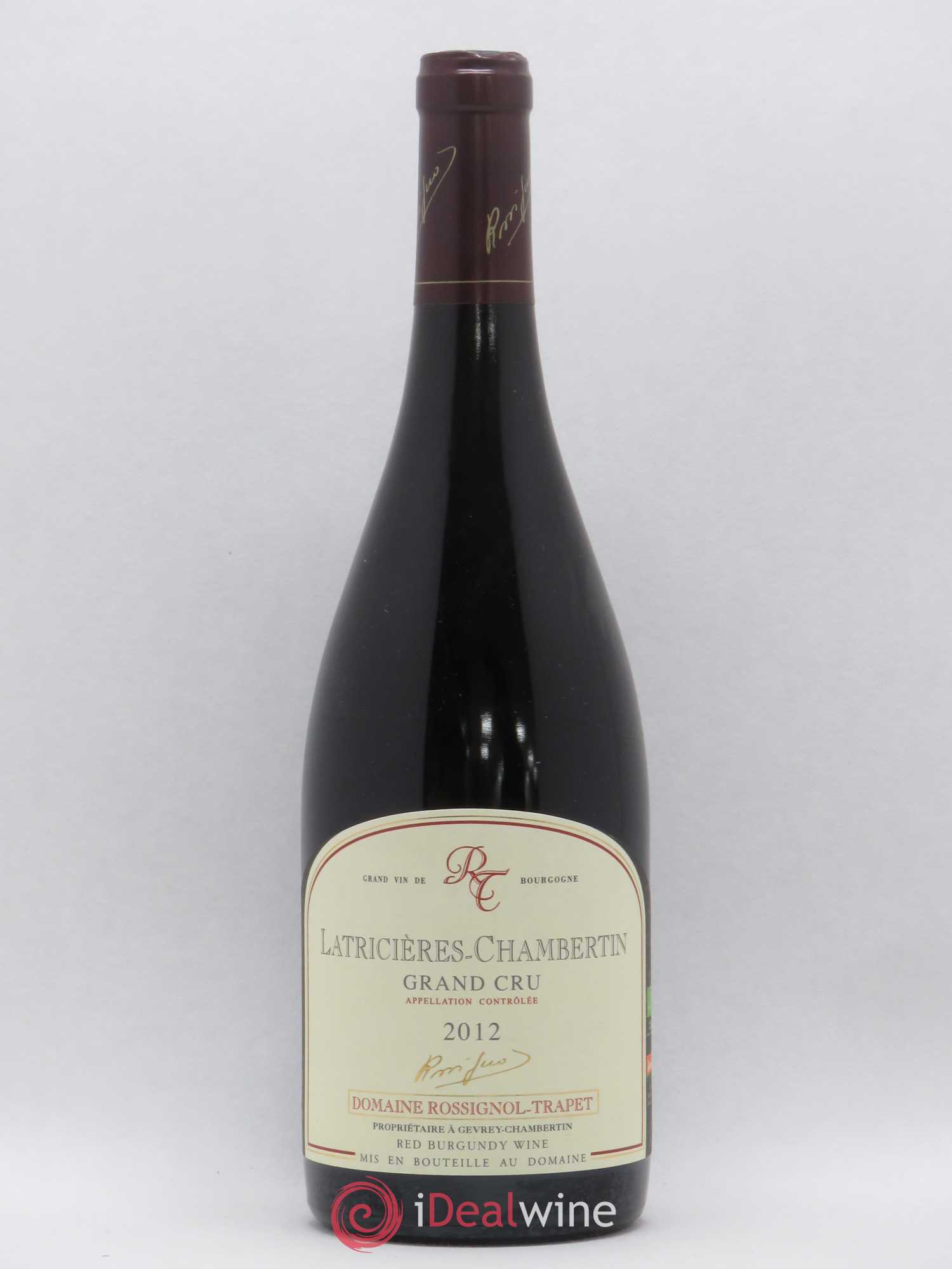 Latricières-Chambertin Grand Cru Rossignol-Trapet (Domaine) 2012 - Lot de 1 bouteille - 0