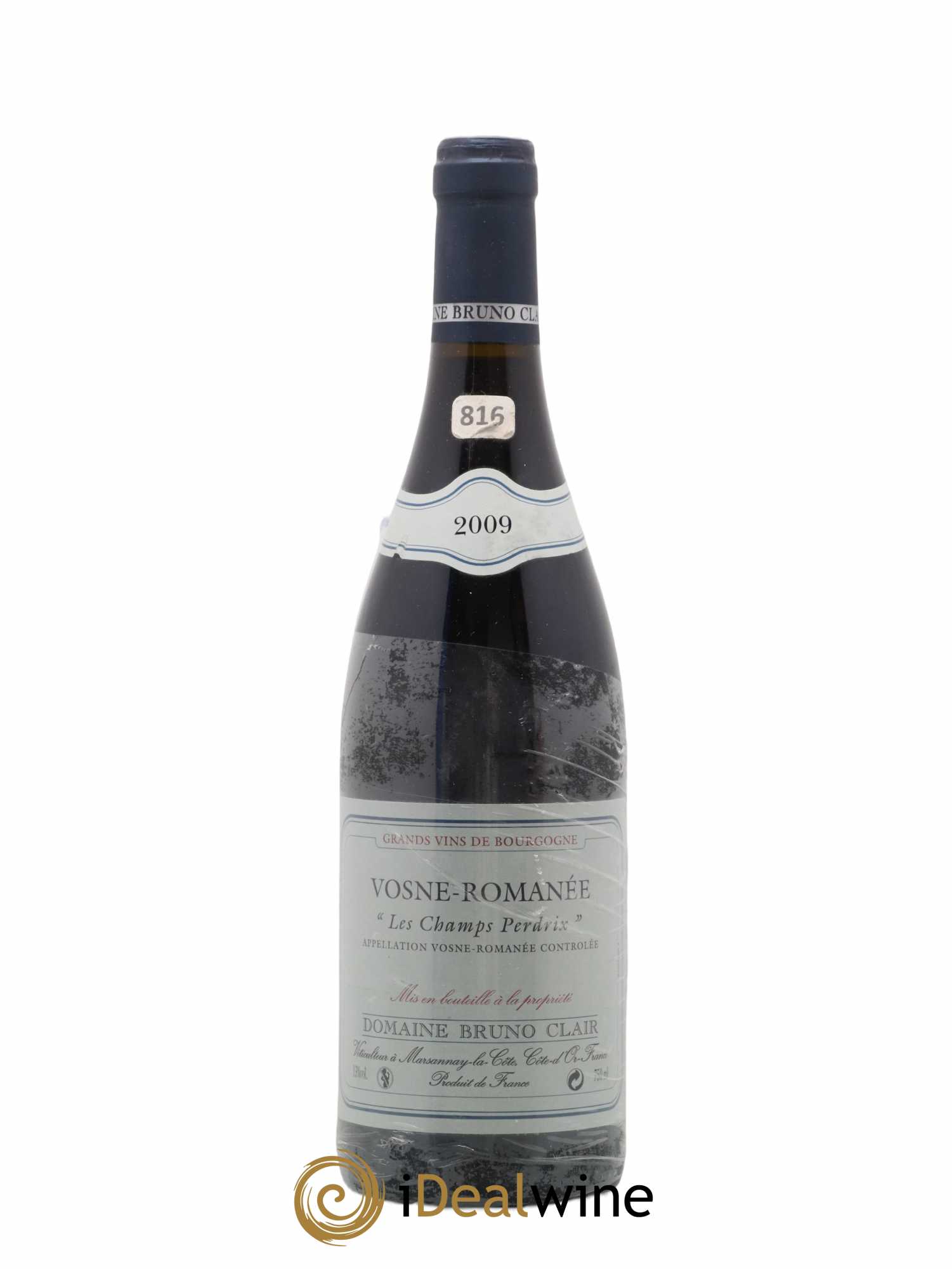 Vosne-Romanée Les Champs Perdrix Bruno Clair (Domaine) 2009 - Lot de 1 bouteille - 0