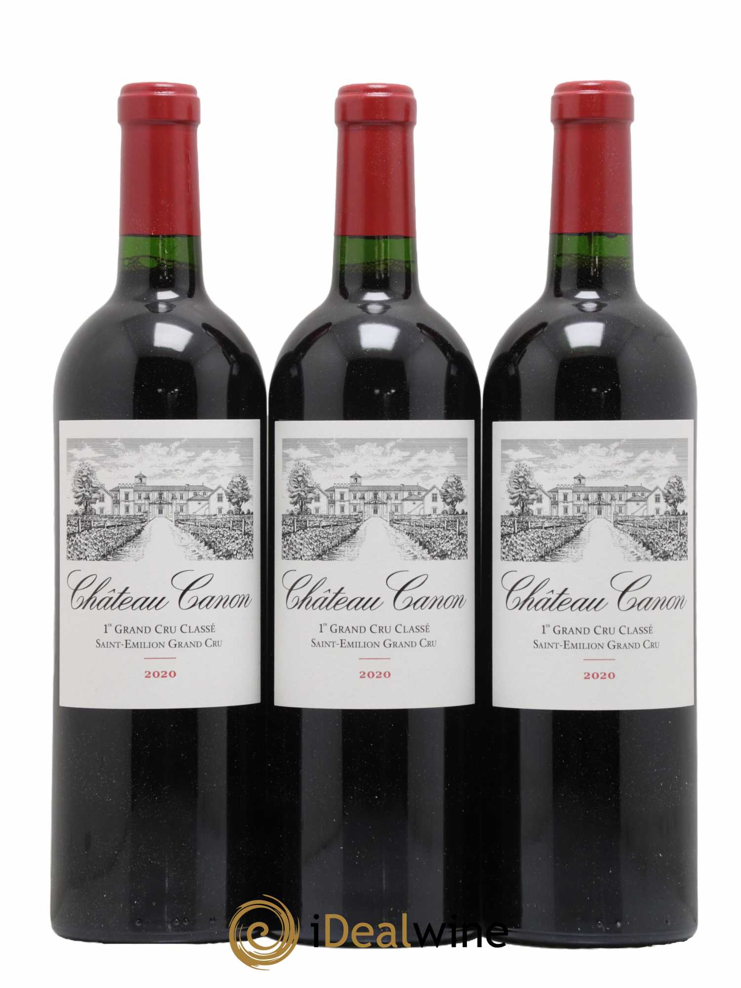 Château Canon 1er Grand Cru Classé B 2020 - Lot de 3 bouteilles - 0