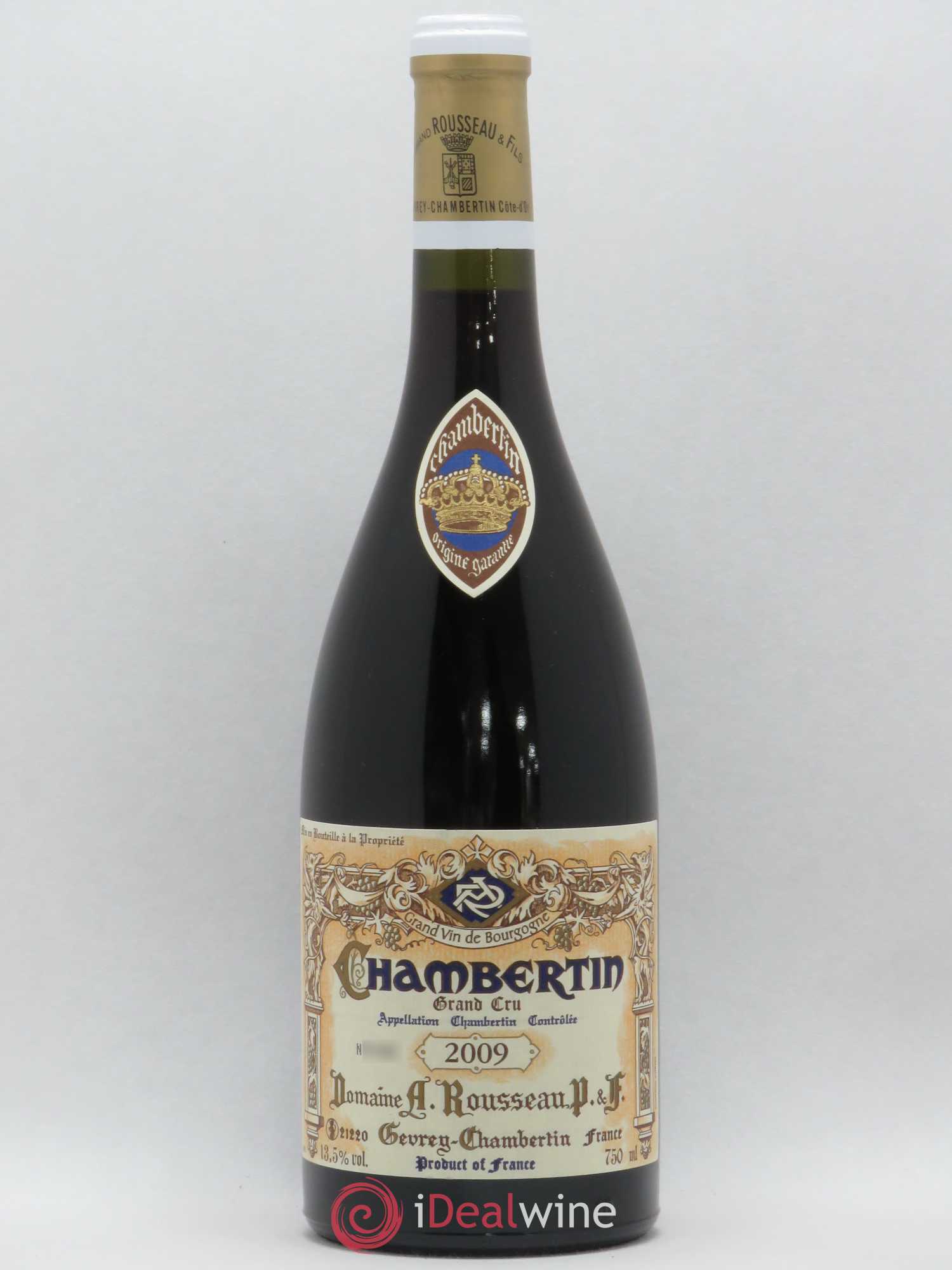 Chambertin Grand Cru Armand Rousseau (Domaine) 2009 - Lot de 1 bouteille - 0