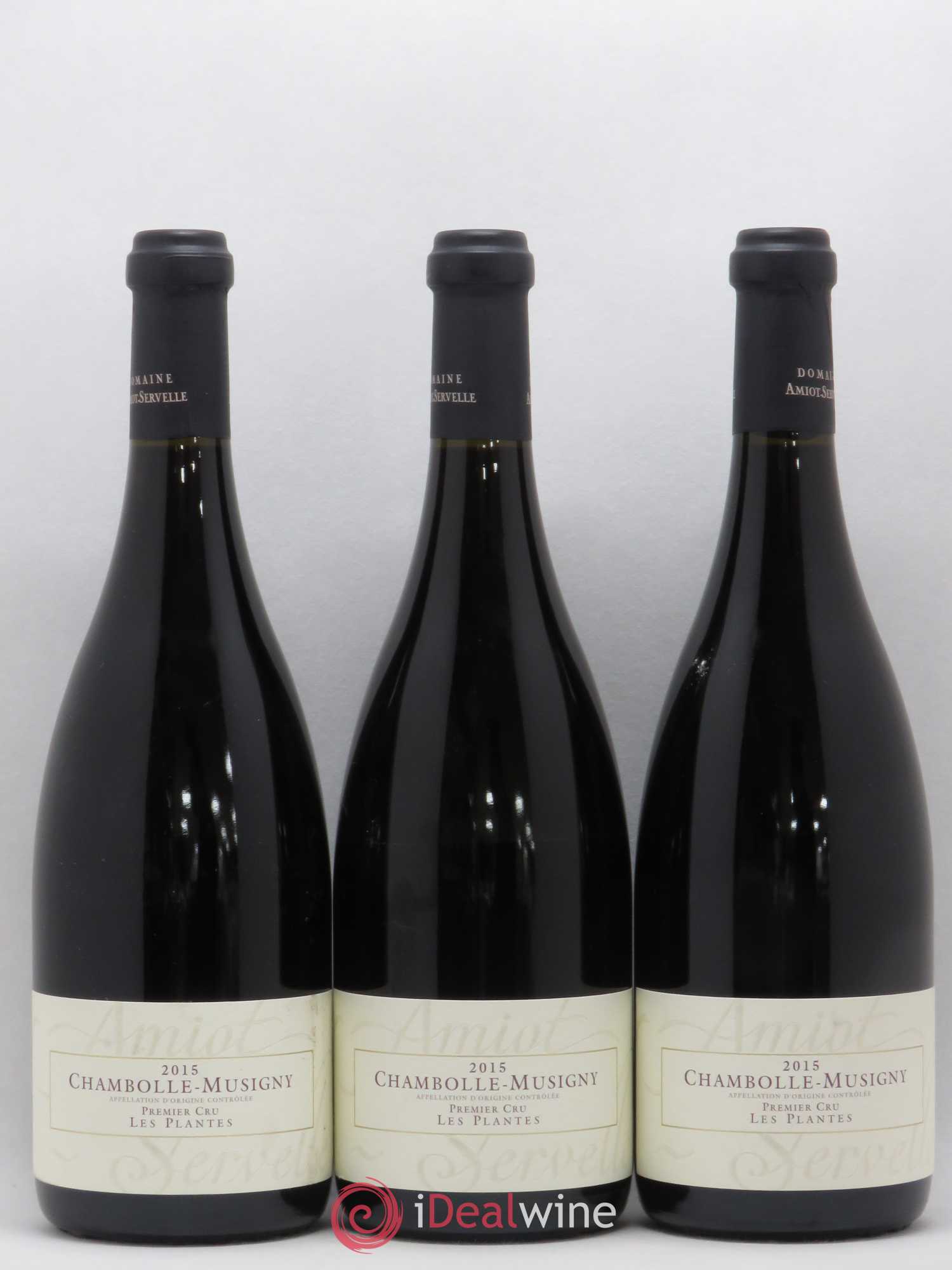 Chambolle-Musigny 1er Cru Les Plantes Amiot-Servelle 2015 - Lot de 3 bouteilles - 0