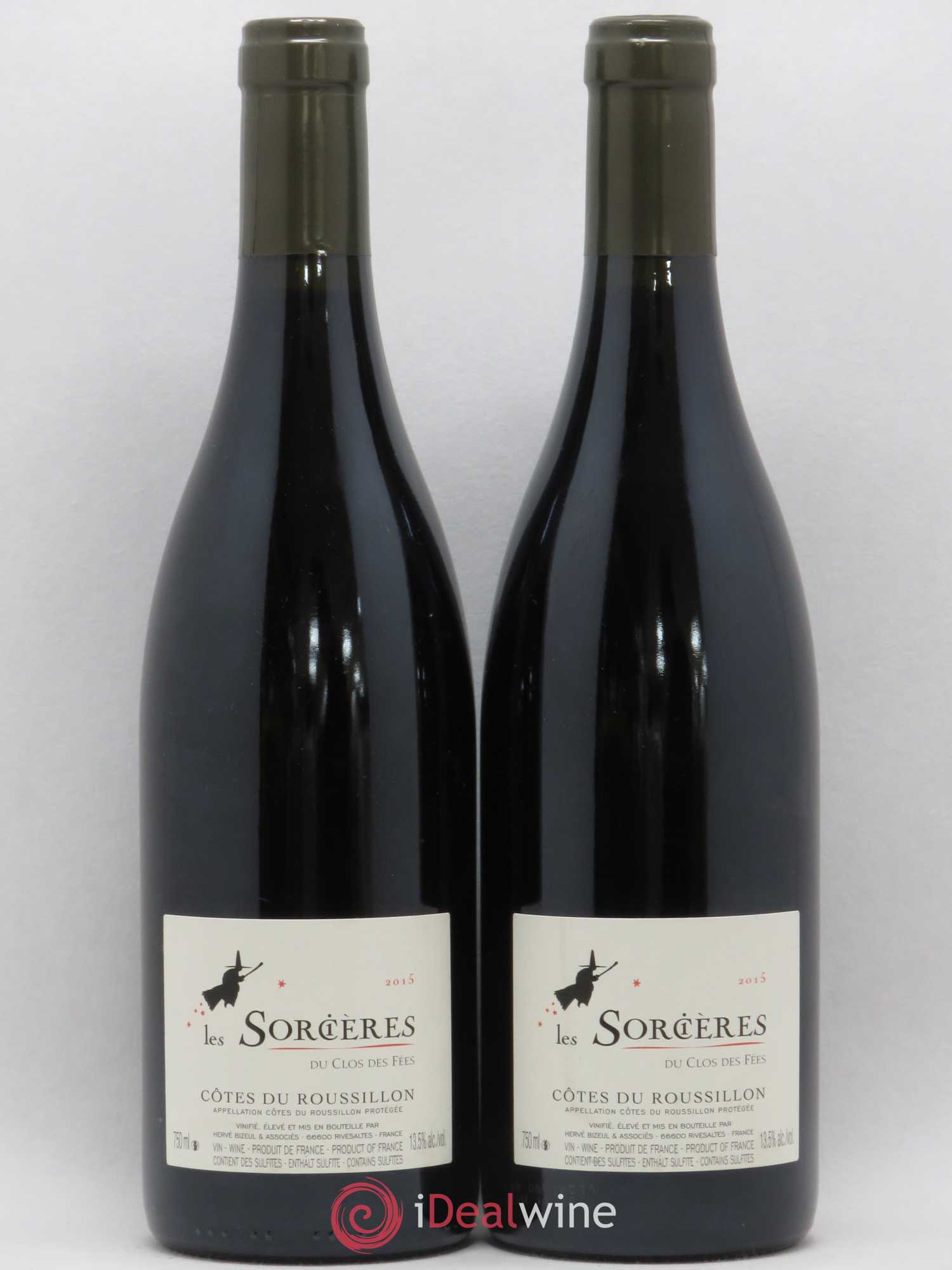 Côtes du Roussillon Clos des Fées Les Sorcières Hervé Bizeul 2015 - Lot de 2 bouteilles - 0
