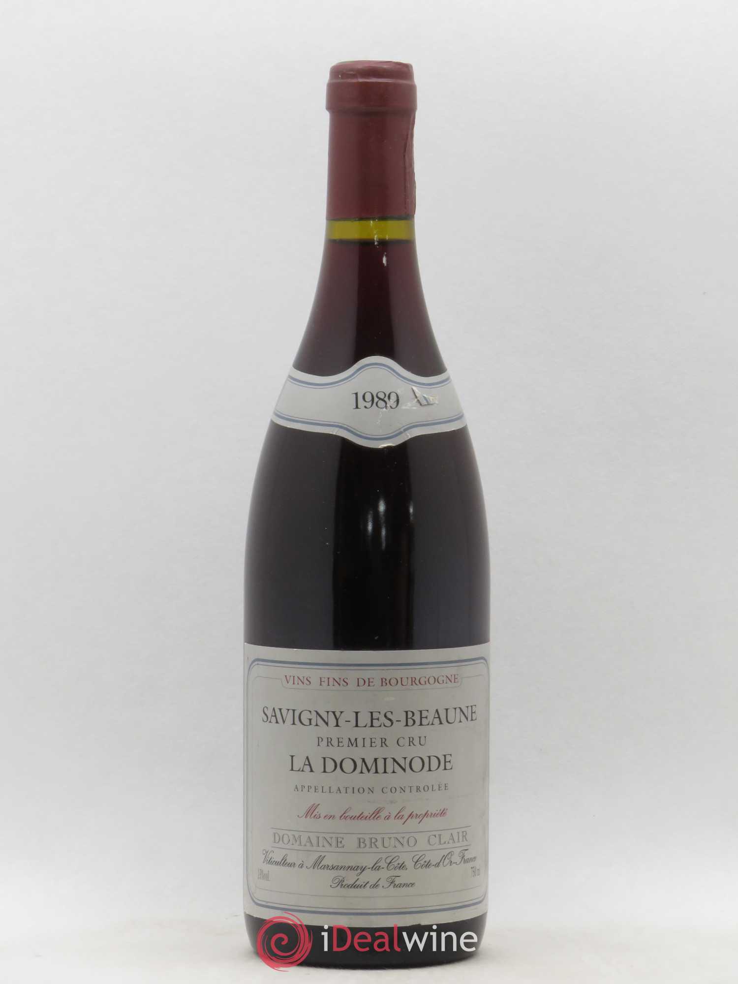 Savigny-lès-Beaune 1er Cru La Dominode Bruno Clair (Domaine) 1989 - Lot de 1 bouteille - 0