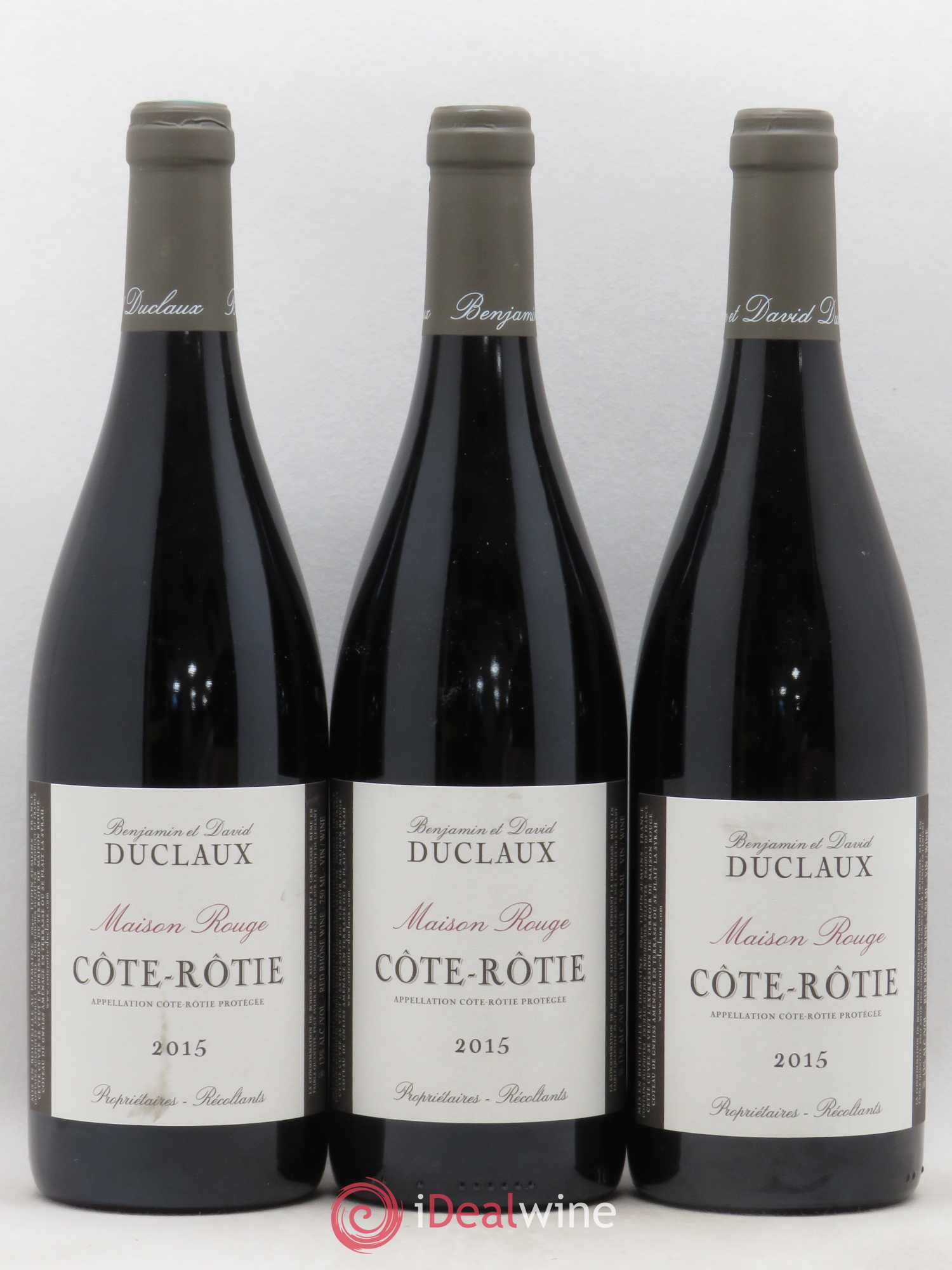 Côte-Rôtie Maison Rouge Domaine Duclaux 2015 - Lot de 3 bouteilles - 0