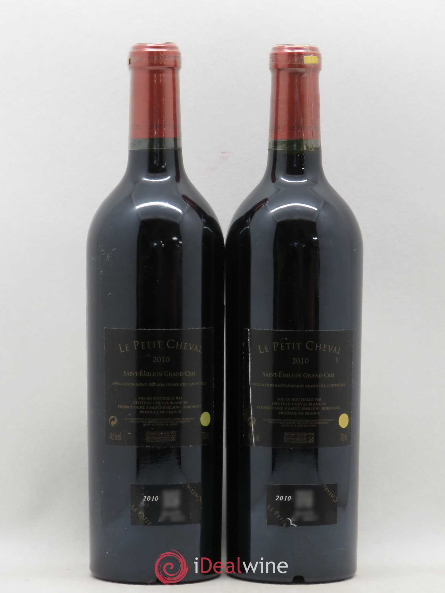 Le Petit Cheval Second Vin 2010 - Lot de 2 bouteilles - 1