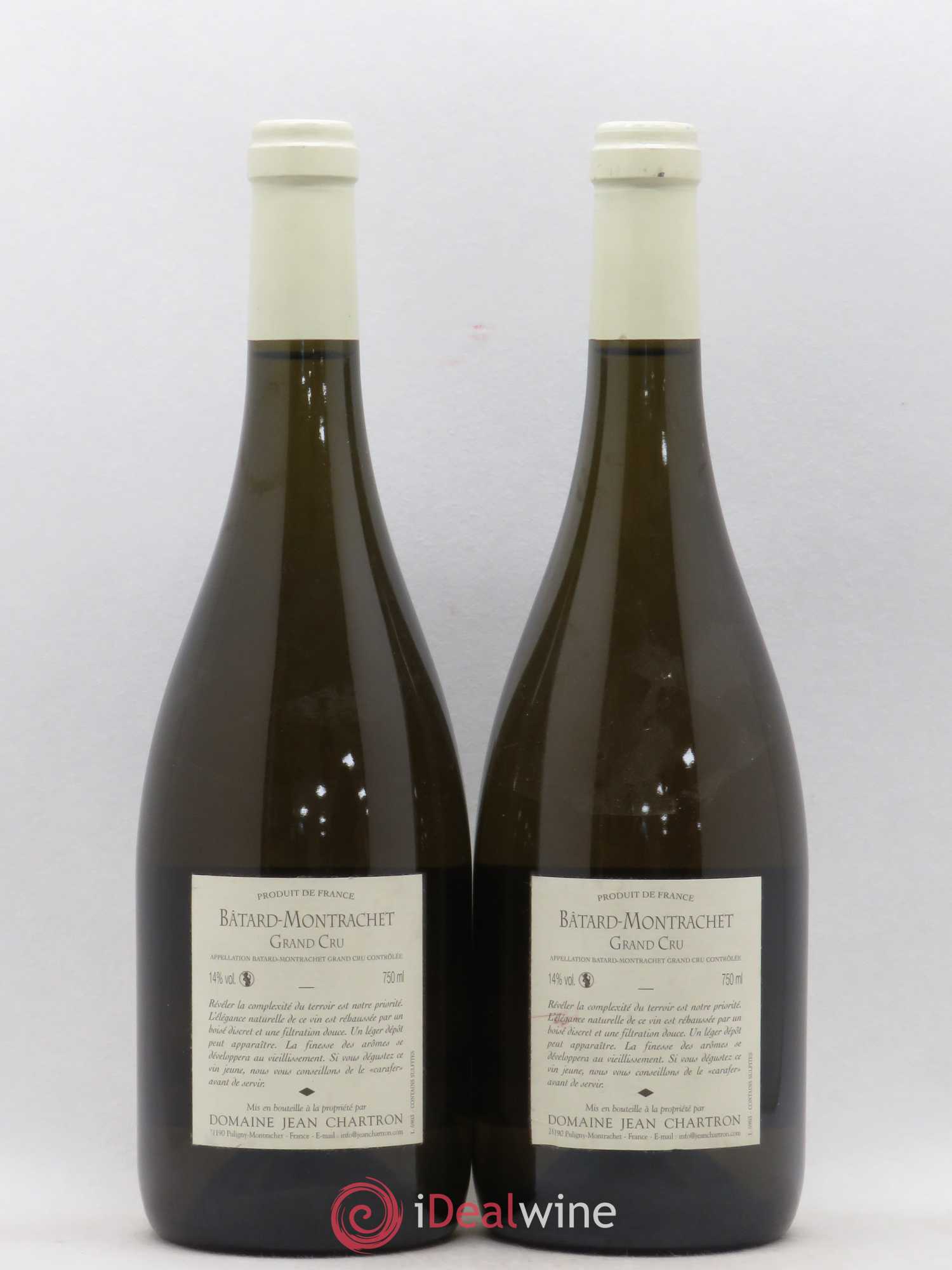 Bâtard-Montrachet Grand Cru Jean Charton 2008 - Posten von 2 Flaschen - 1