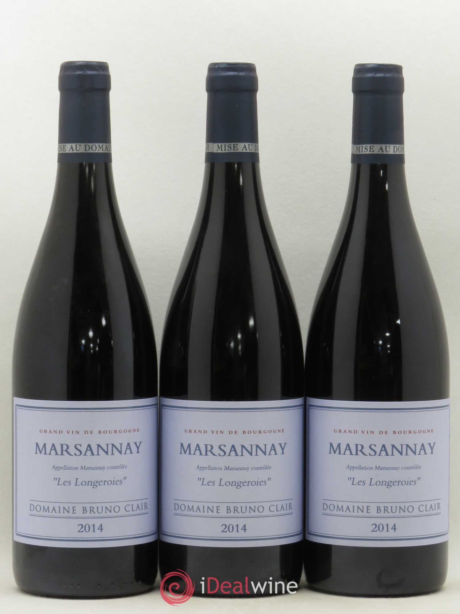 Marsannay Les Longeroies Bruno Clair (Domaine) 2014 - Lot de 3 bouteilles - 0