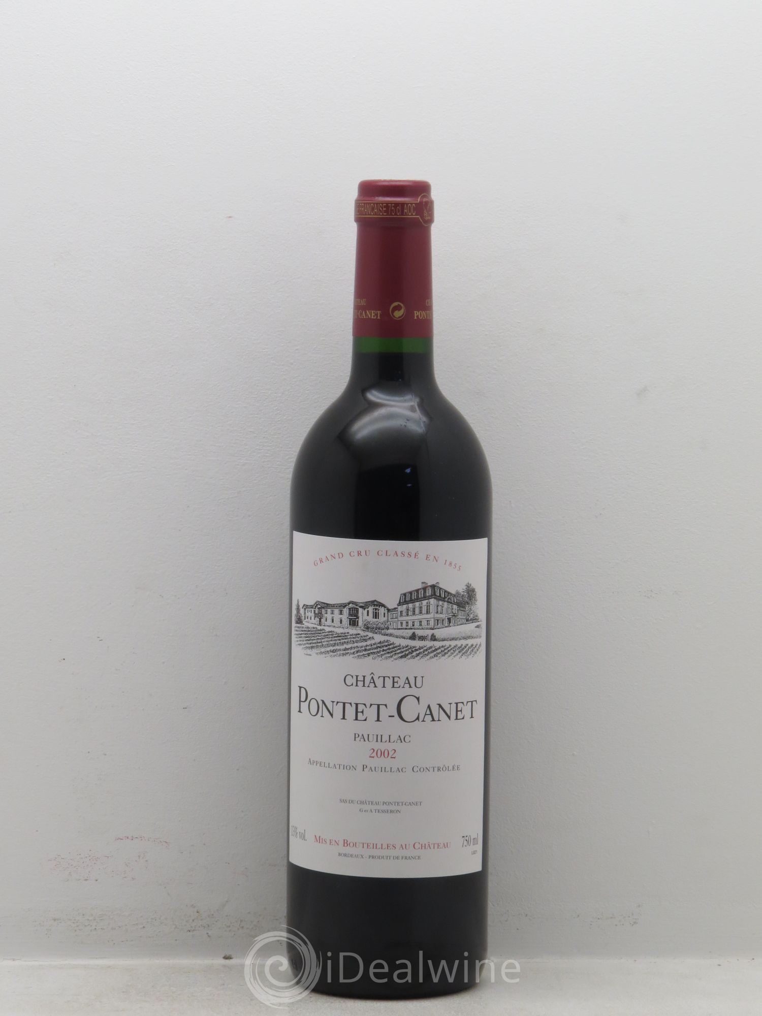 Château Pontet Canet 5ème Grand Cru Classé 2002 - Lot de 1 bouteille - 0