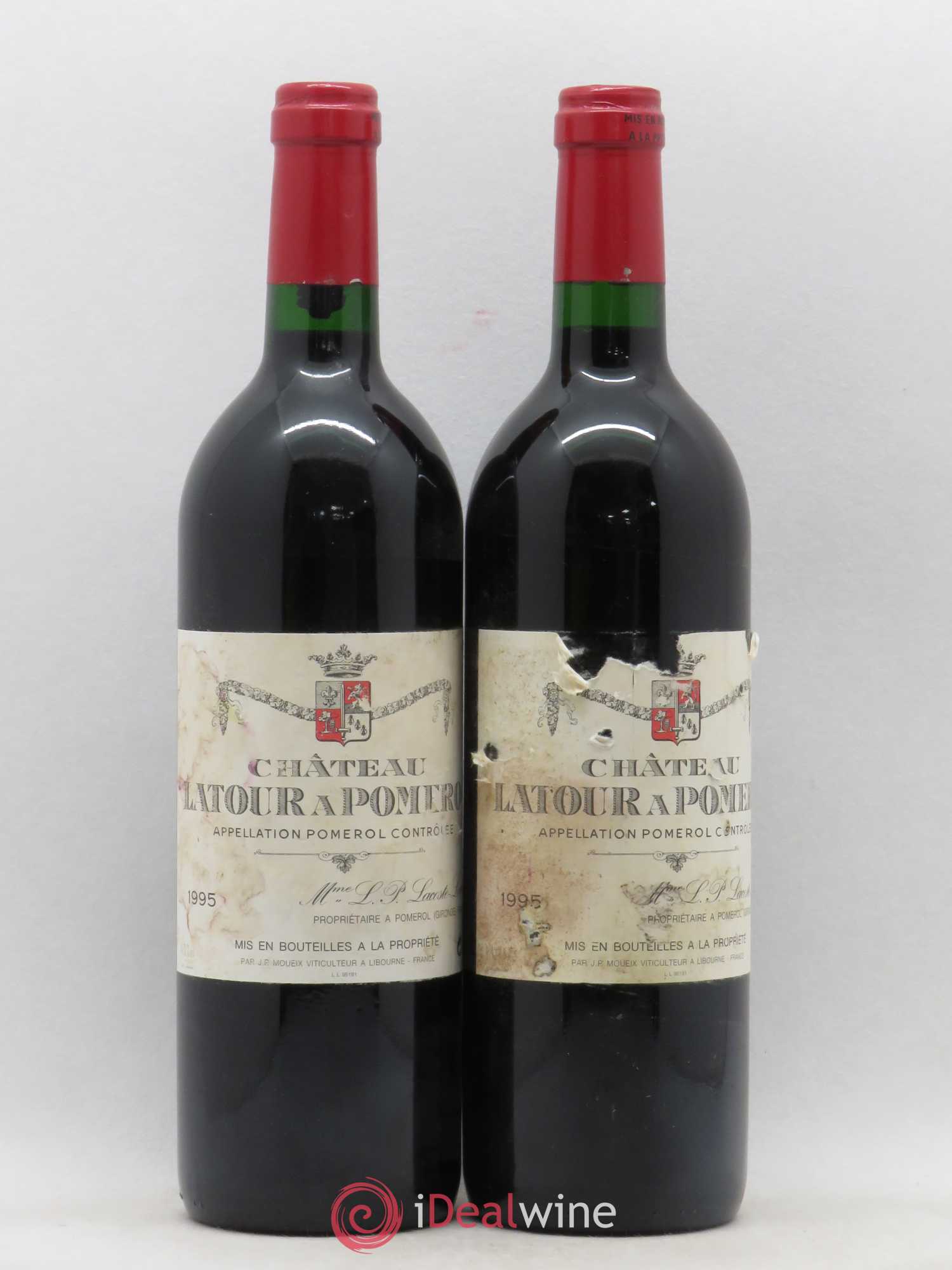 Château Latour à Pomerol 1995 - Lot de 2 bouteilles - 0