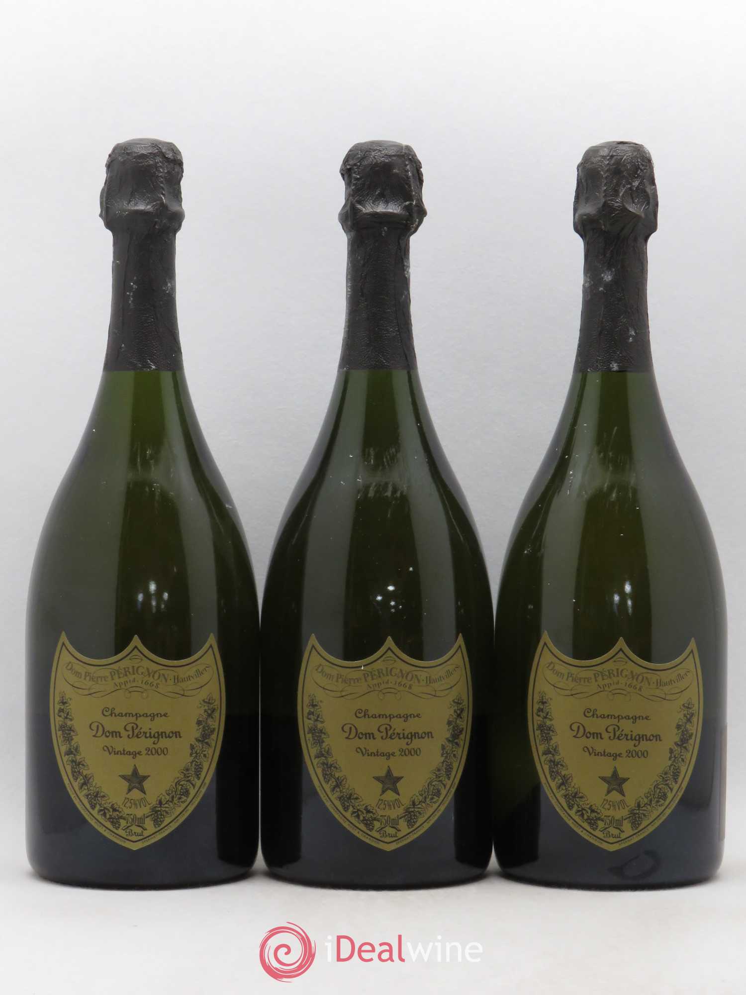 Brut Dom Pérignon 2000 - Lot de 3 bouteilles - 0