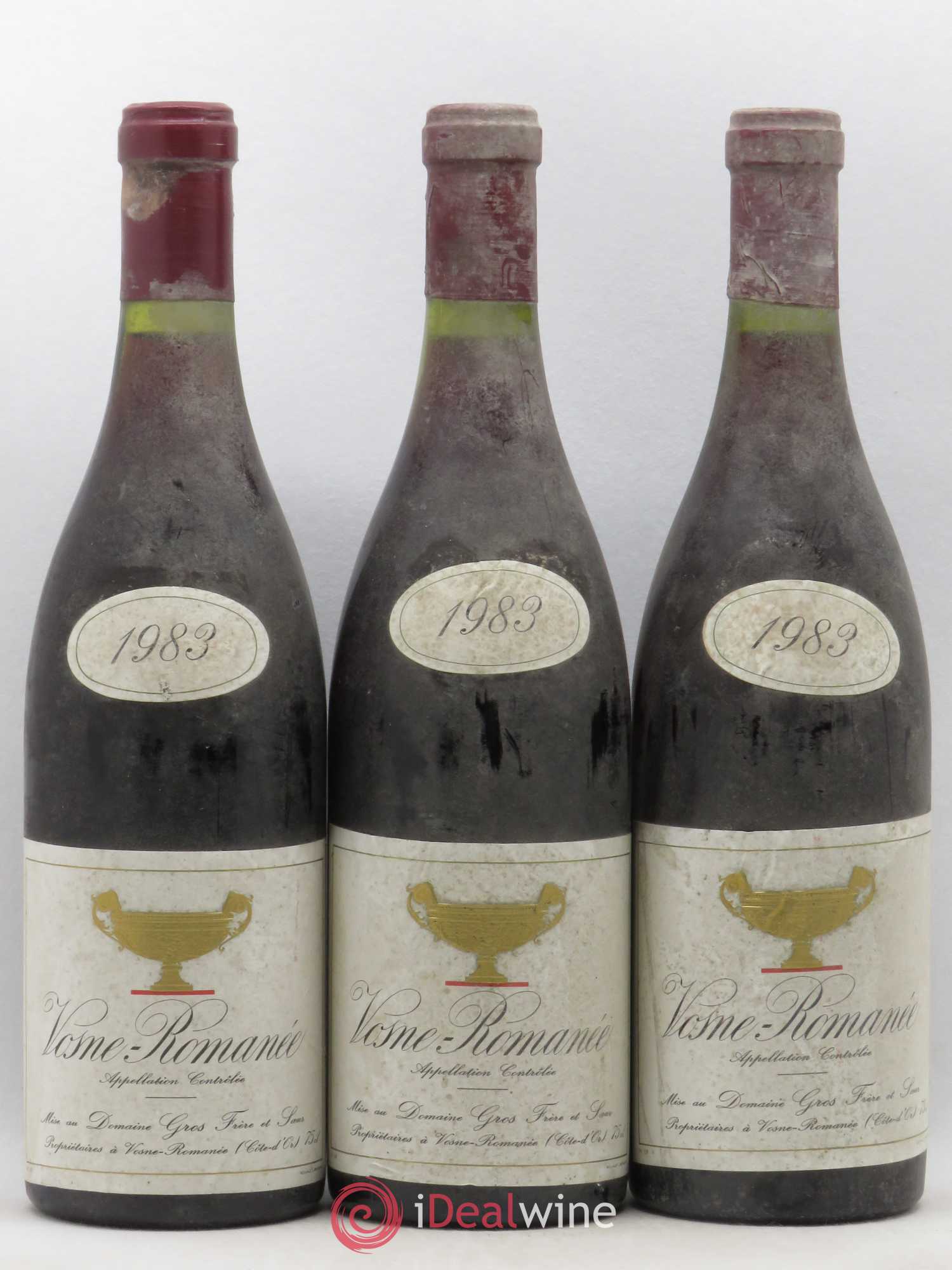 Vosne-Romanée Gros Frère & Soeur 1983 - Lot de 3 bouteilles - 0