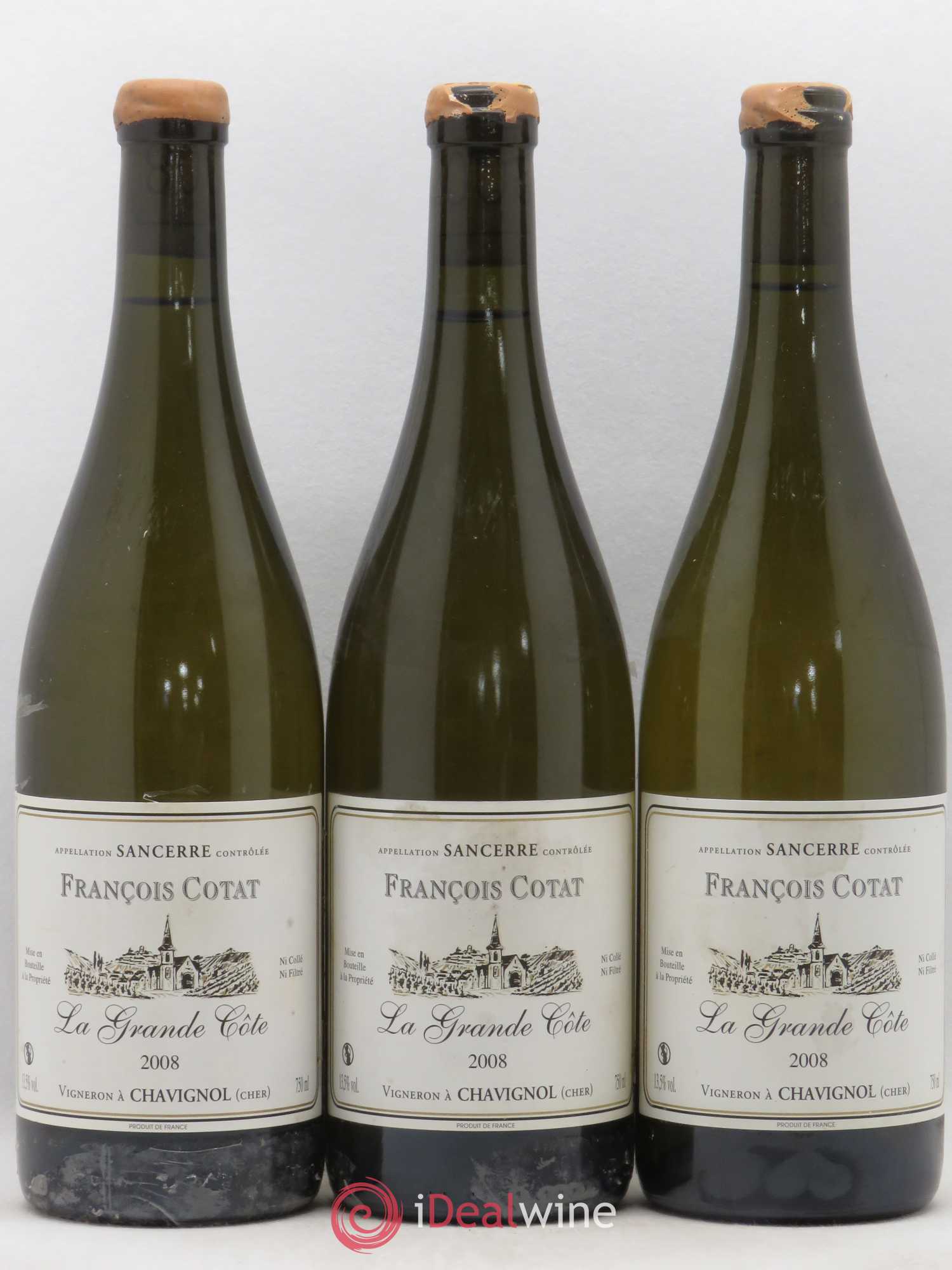 Sancerre La Grande Côte François Cotat 2008 - Lot de 3 bouteilles - 0