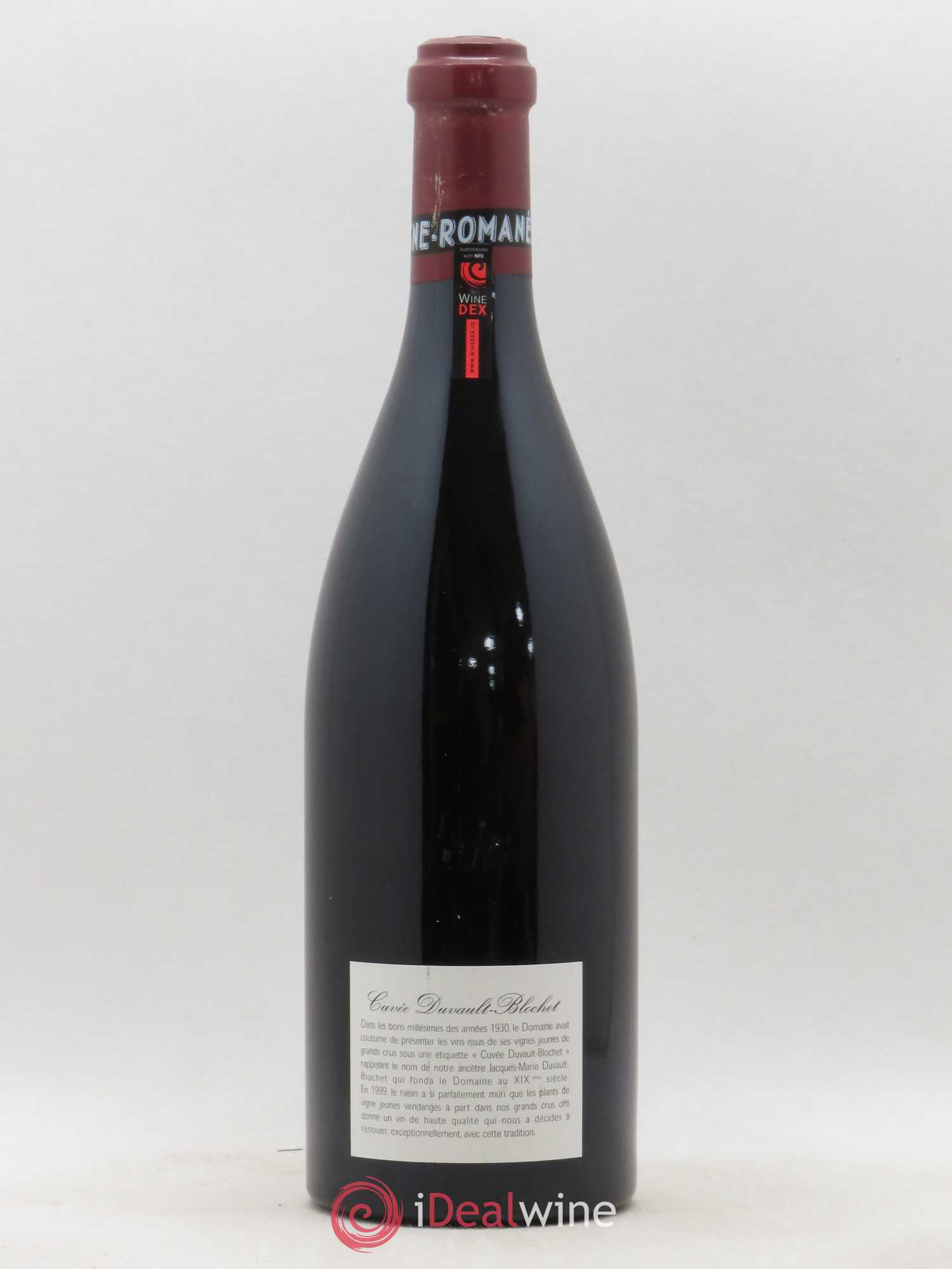 Vosne-Romanée 1er Cru Cuvée Duvault Blochet Domaine de la Romanée-Conti 1999 - Lot de 1 bouteille - 1