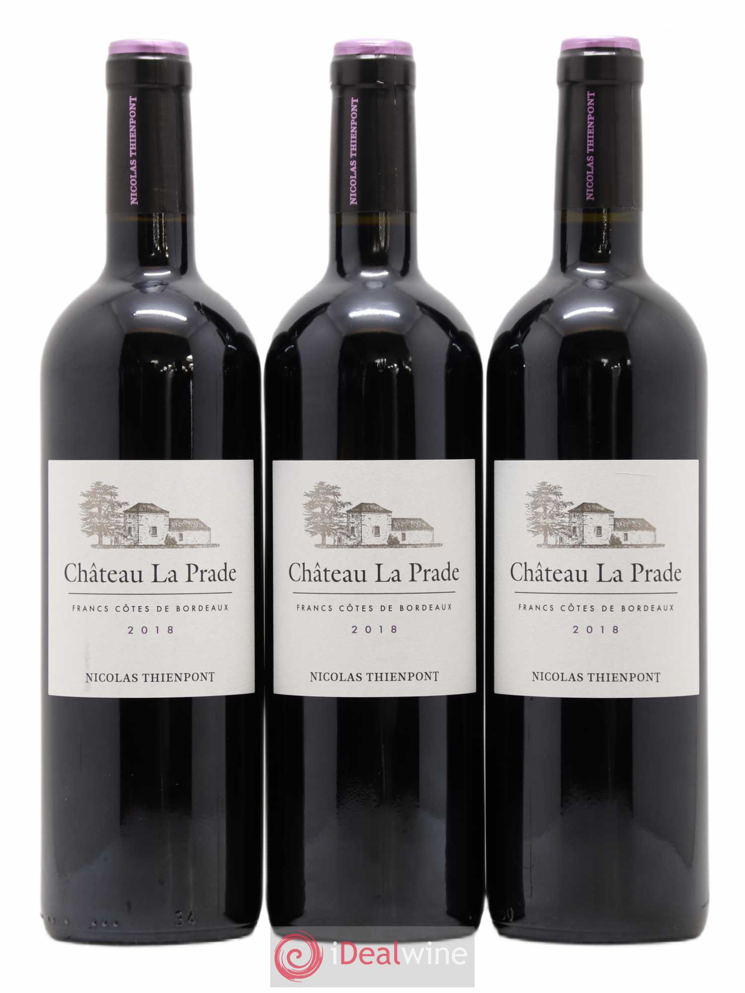 Château La Prade (sans prix de réserve) 2018 - Lot de 3 bouteilles - 0
