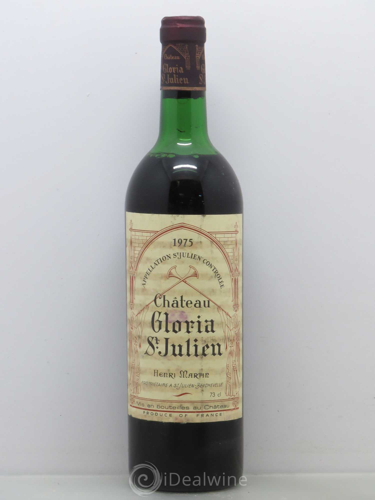 Château Gloria 1975 - Lot de 1 bouteille - 0