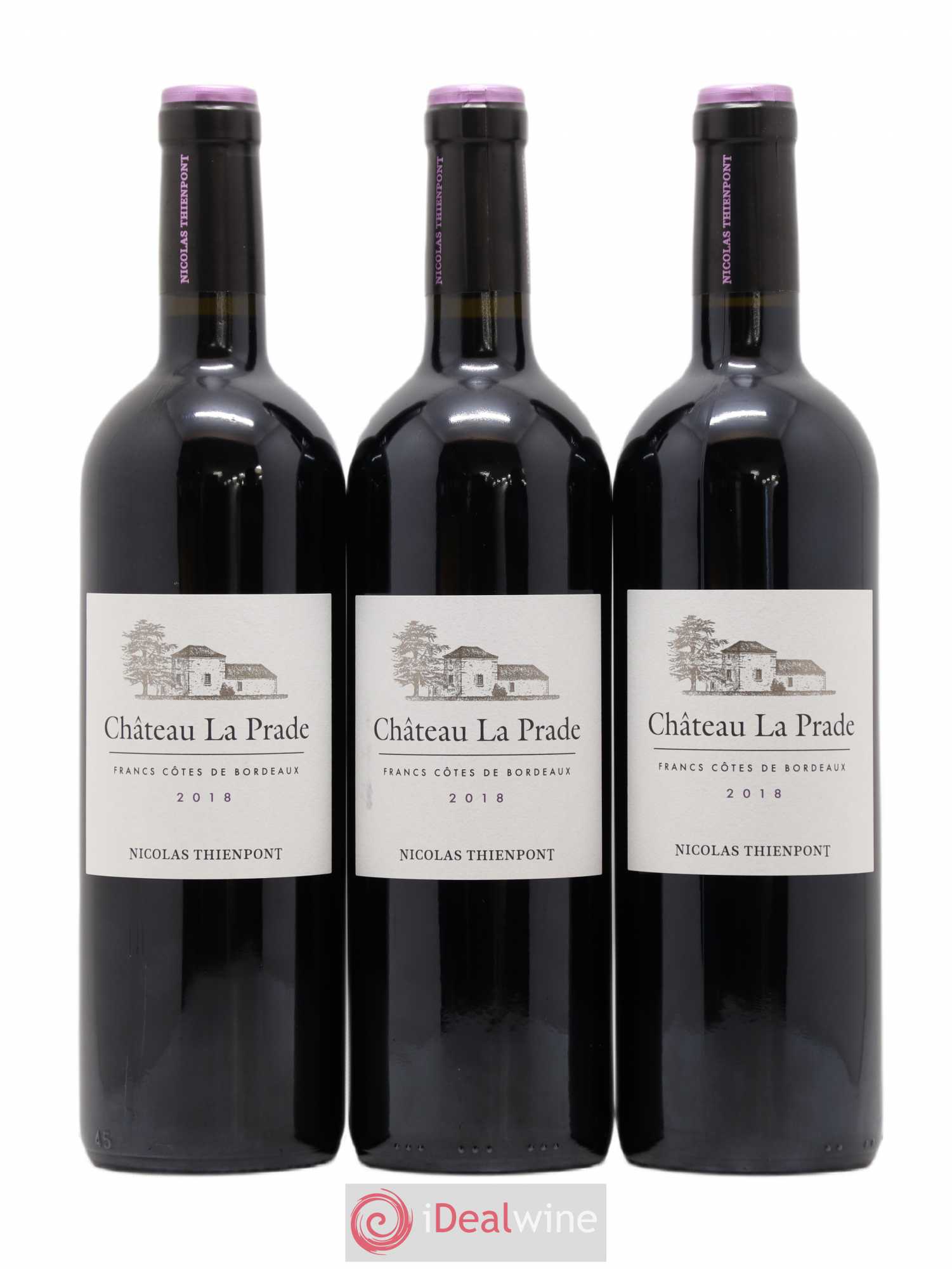 Château La Prade (sans prix de réserve) 2018 - Lot de 3 bouteilles - 0