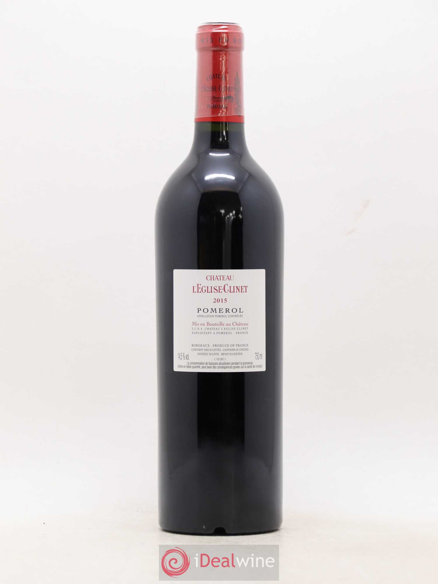 Château l' Église Clinet 2015 - Lot de 1 bouteille - 2