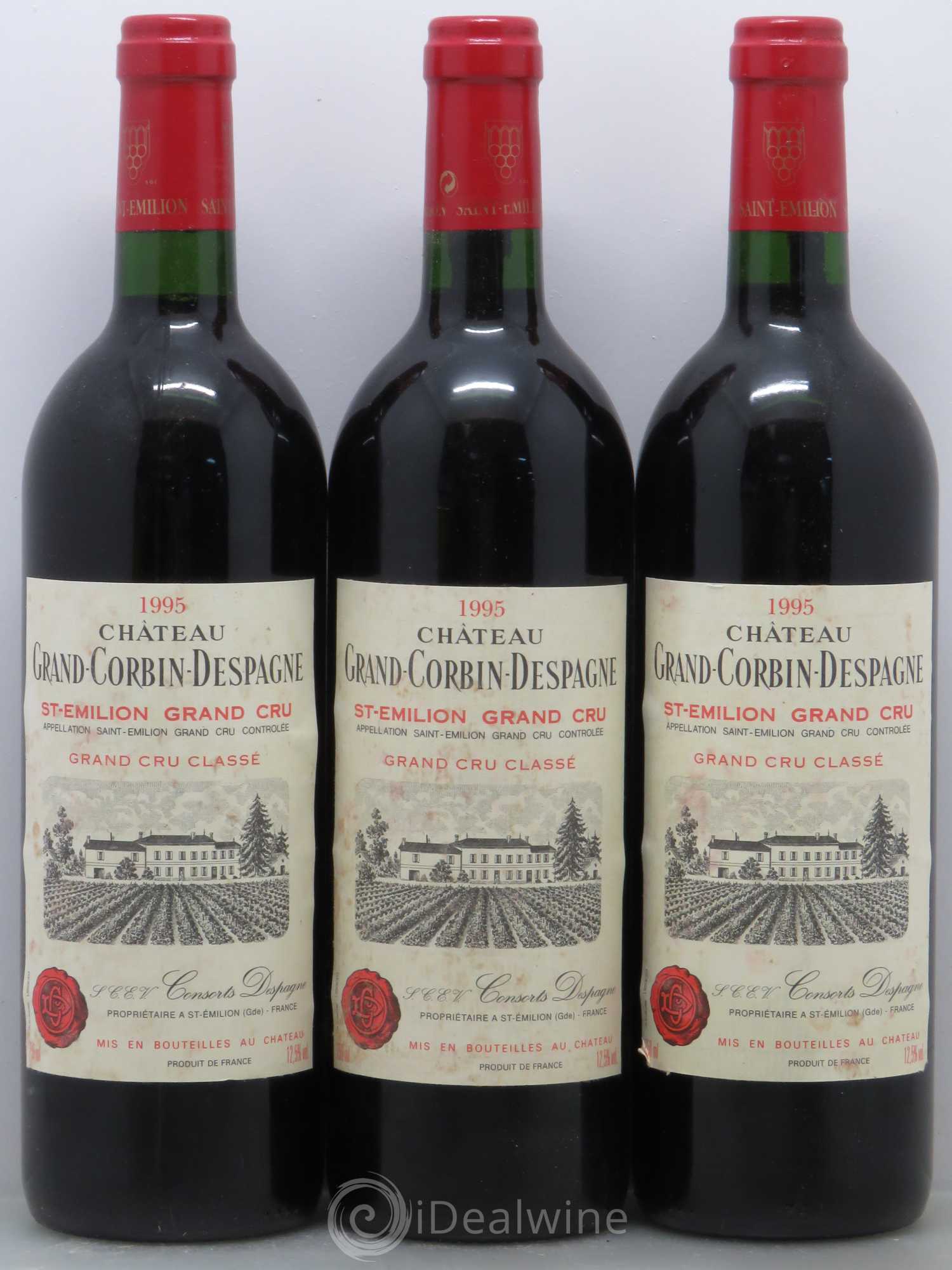 Château Grand Corbin Despagne Grand Cru Classé 1995 - Lot de 6 bouteilles - 2