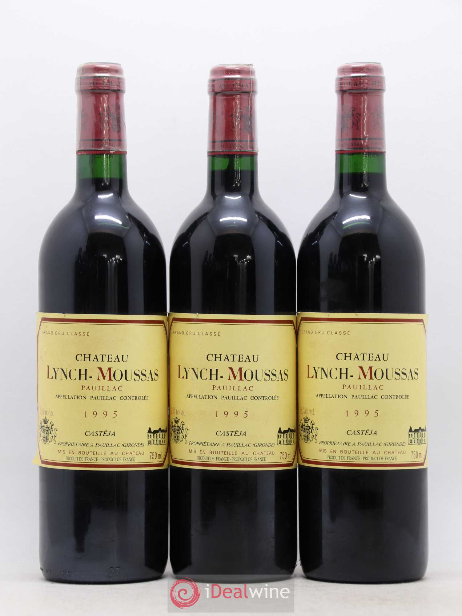 Château Lynch Moussas 5ème Grand Cru Classé (sans prix de réserve) 1995 - Lot de 6 bouteilles - 1