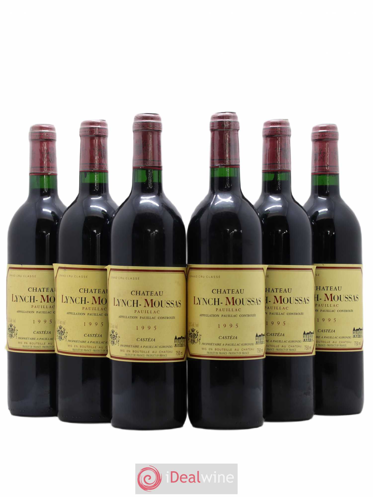 Château Lynch Moussas 5ème Grand Cru Classé (sans prix de réserve) 1995 - Lot de 6 bouteilles - 0