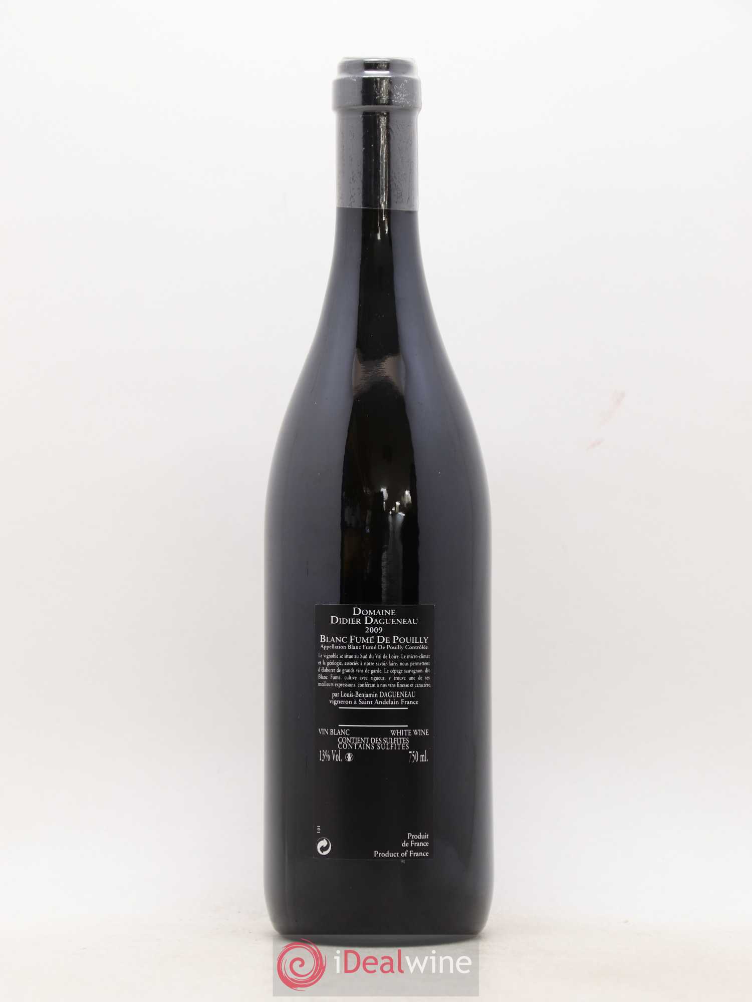 Vin de France (anciennement Pouilly-Fumé) Silex Dagueneau (Domaine Didier - Louis-Benjamin) 2009 - Lot de 1 bouteille - 1