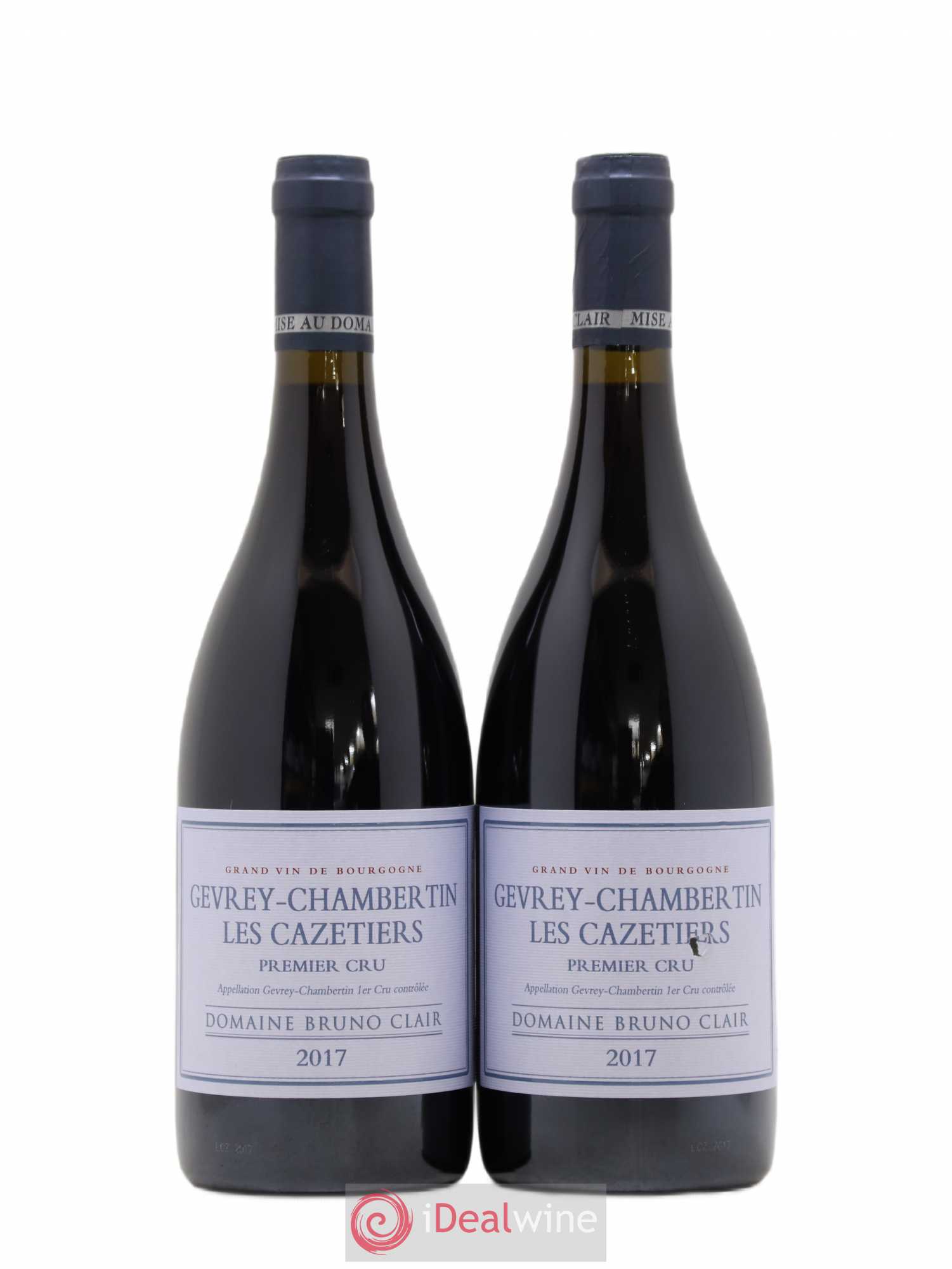 Gevrey-Chambertin 1er Cru Les Cazetiers Bruno Clair (Domaine) 2017 - Lot de 2 bouteilles - 0