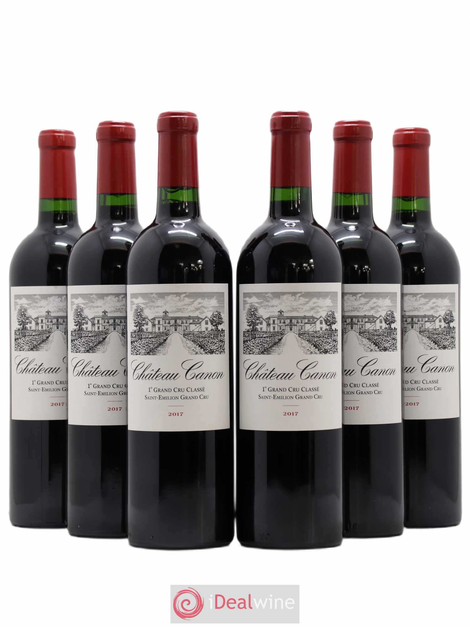 Château Canon 1er Grand Cru Classé B 2017 - Lot de 6 bouteilles - 0