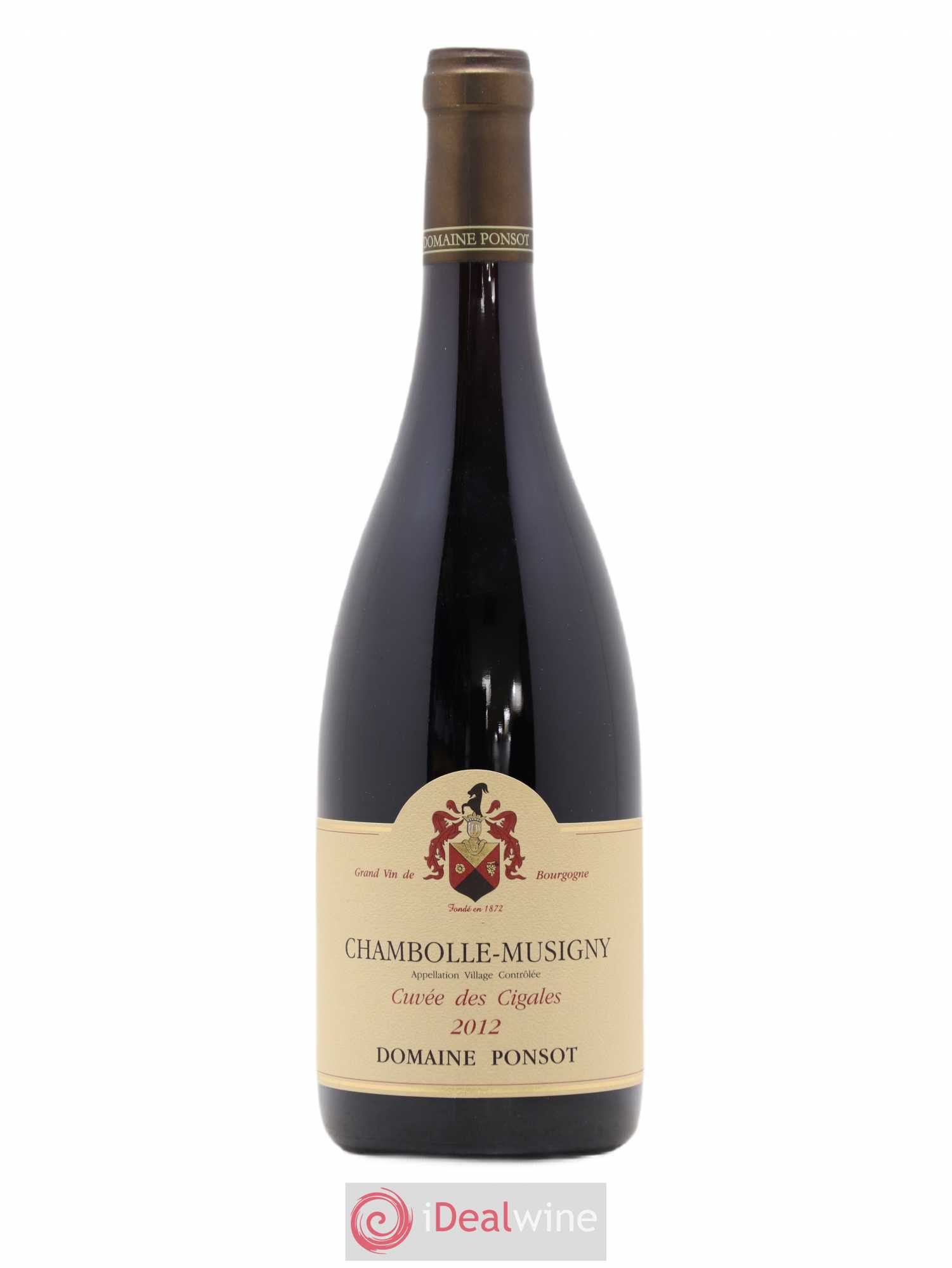 Chambolle-Musigny Cuvée des Cigales Ponsot (Domaine) 2012 - Lot de 1 bouteille - 0