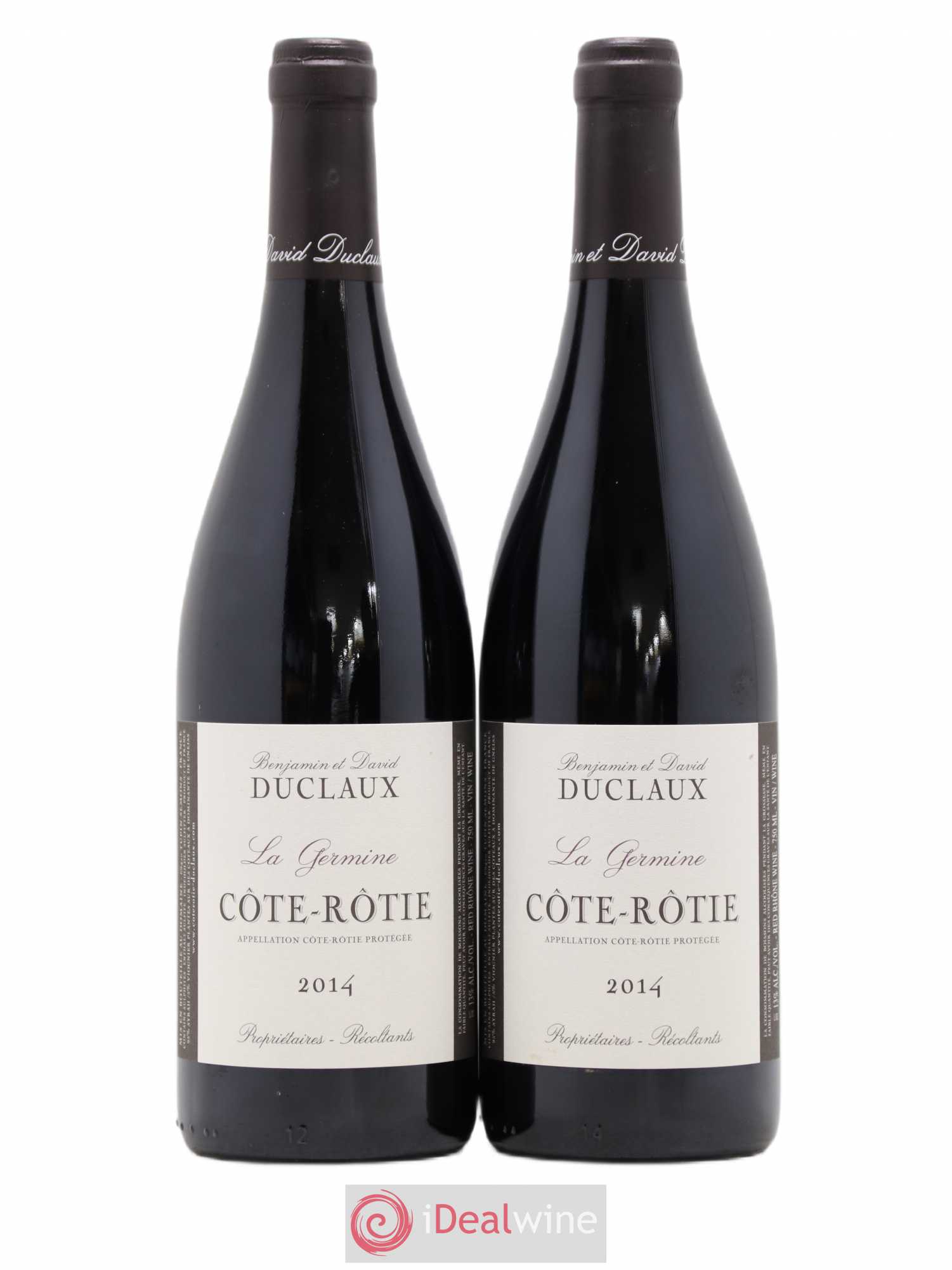 Côte-Rôtie La Germine Domaine Duclaux (sans prix de réserve) 2014 - Lot de 2 bouteilles - 0