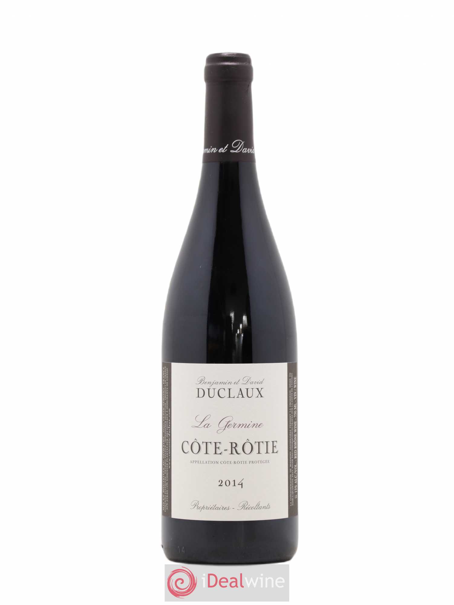 Côte-Rôtie La Germine Domaine Duclaux (sans prix de réserve) 2014 - Lot de 1 bouteille - 0