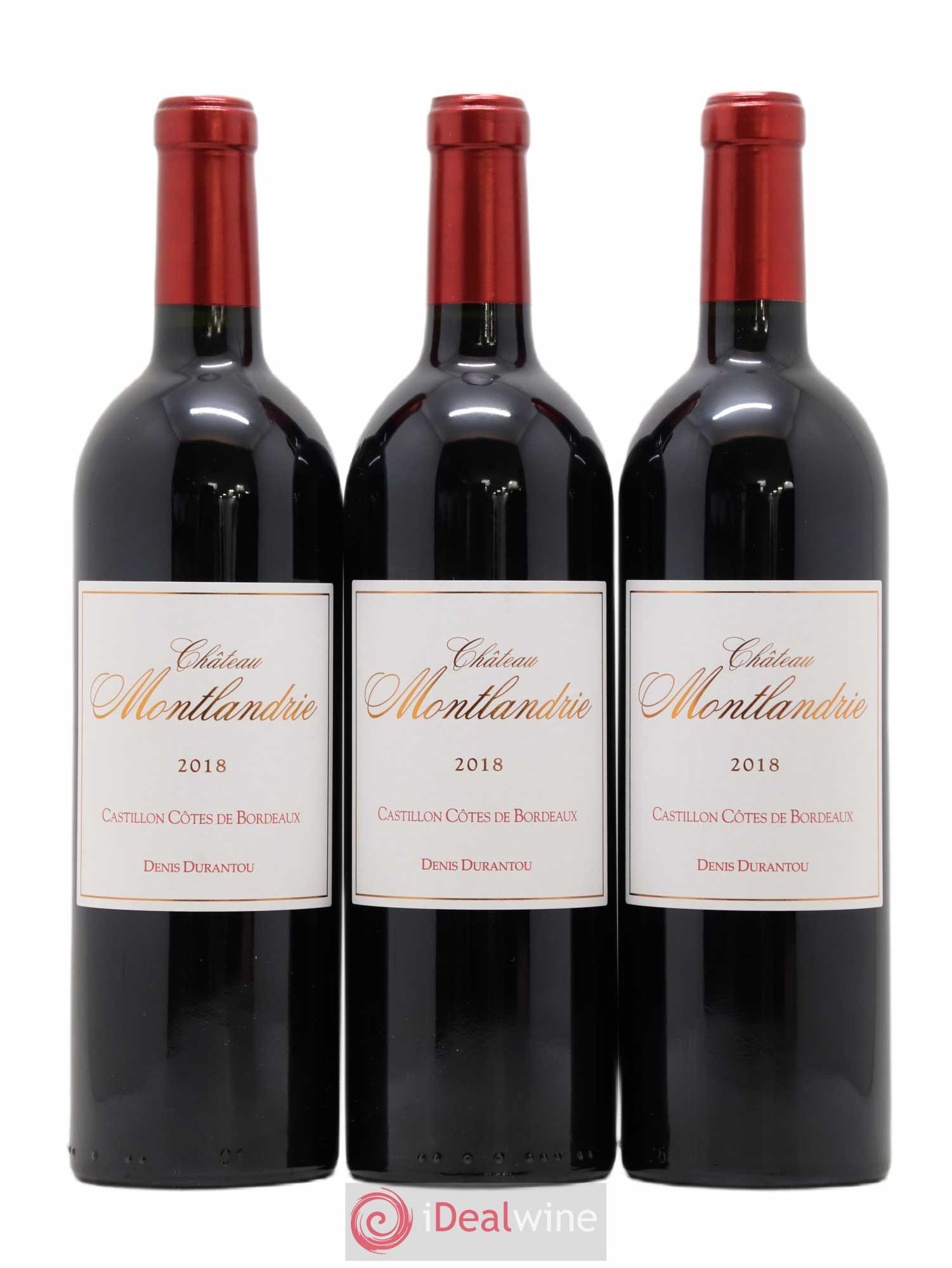 Castillon-Côtes-de-Bordeaux (Côtes-de-Castillon) Château Montlandrie 2018 - Lot de 3 bouteilles - 0