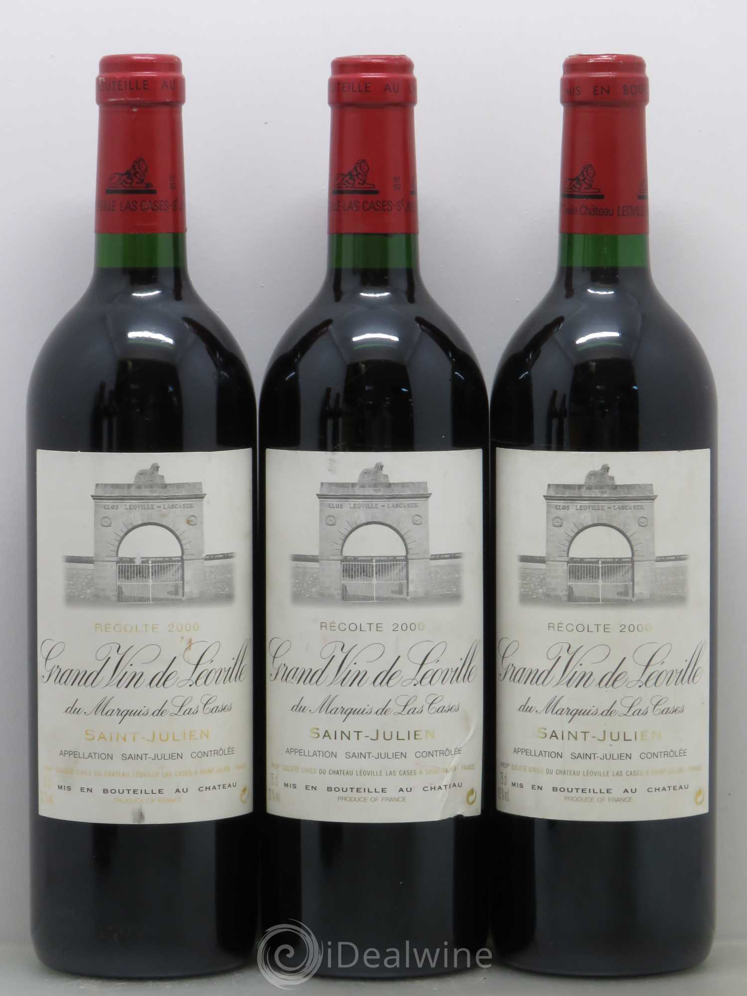 Château Léoville Las Cases 2ème Grand Cru Classé 2000 - Lot de 5 bouteilles - 1