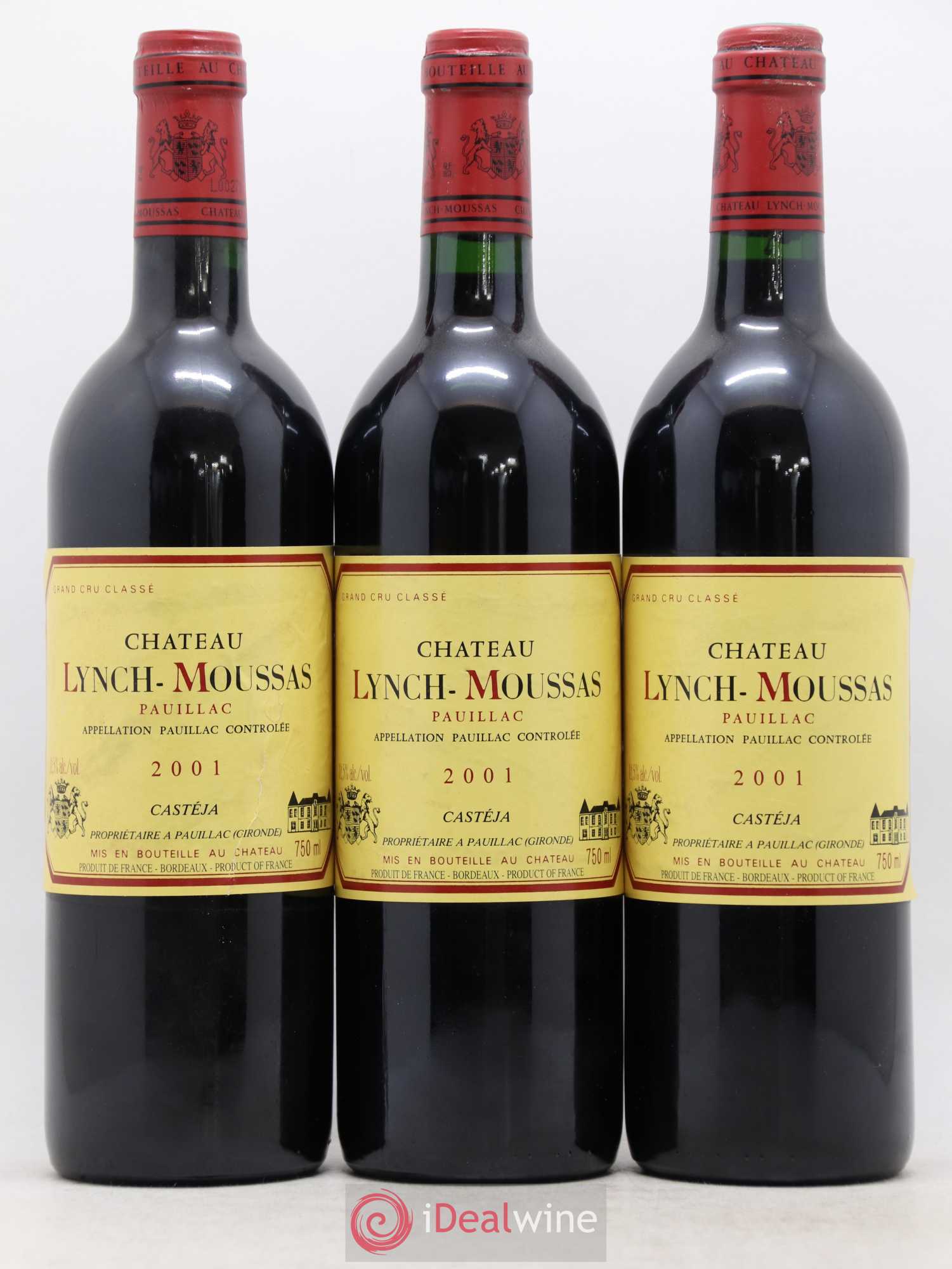 Château Lynch Moussas 5ème Grand Cru Classé 2001 - Lot de 6 bouteilles - 2