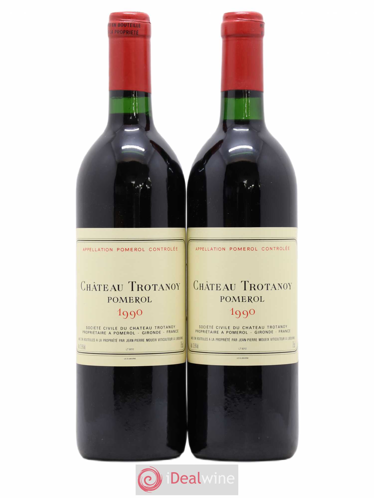 Château Trotanoy 1990 - Lot de 2 bouteilles - 0