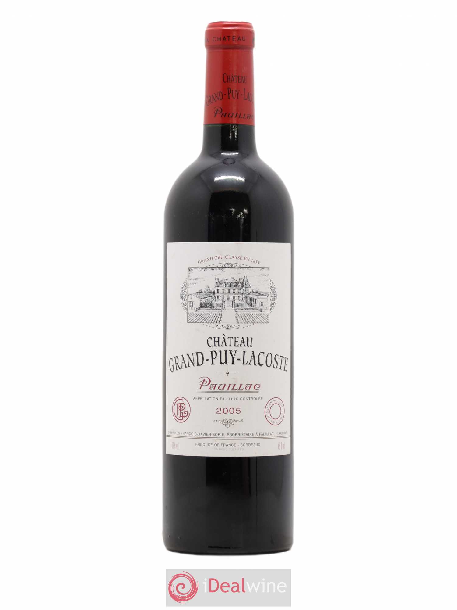 Château Grand Puy Lacoste 5ème Grand Cru Classé 2005 - Lot de 1 bouteille - 0