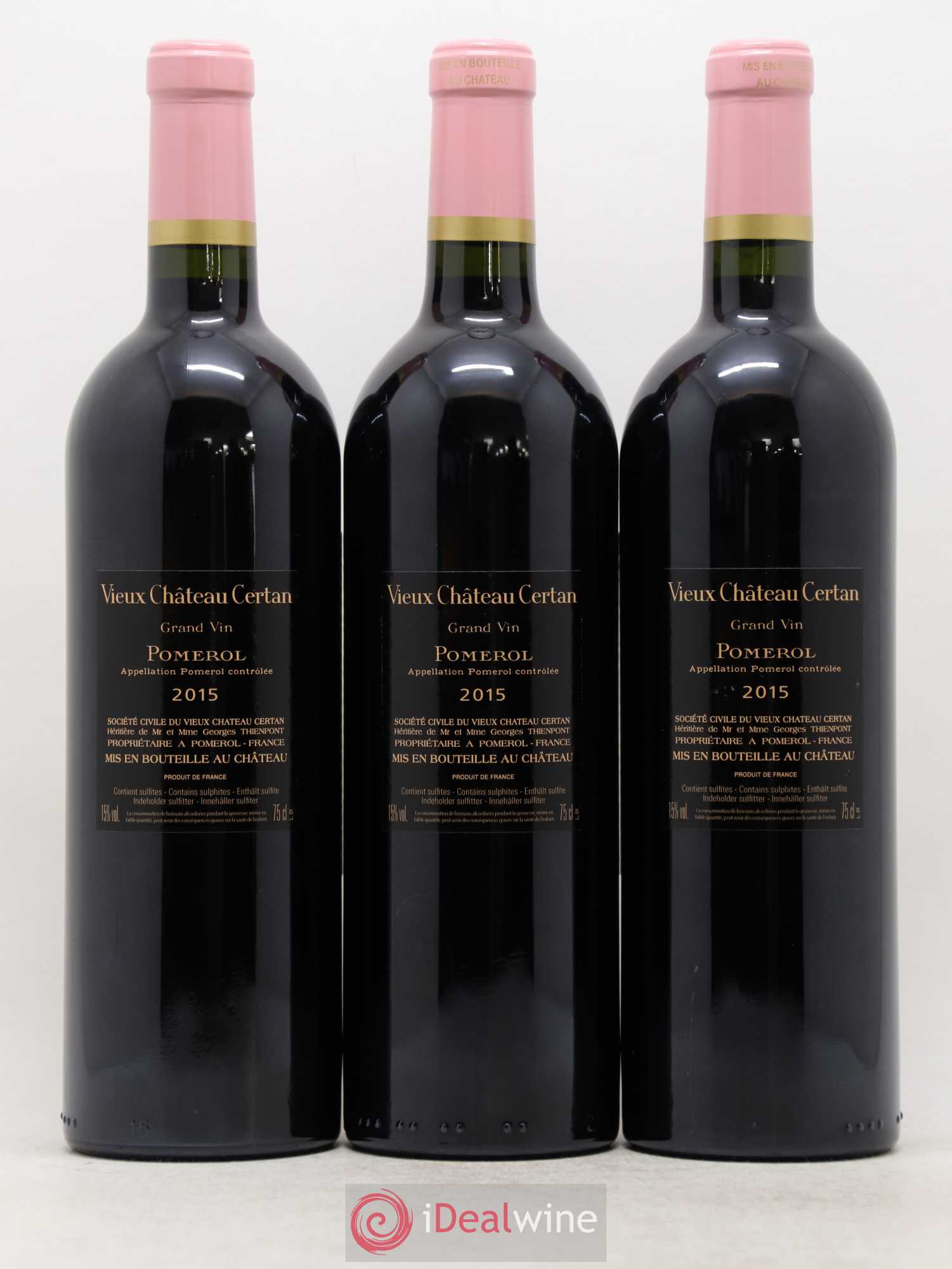 Vieux Château Certan 2015 - Lot de 3 bouteilles - 1