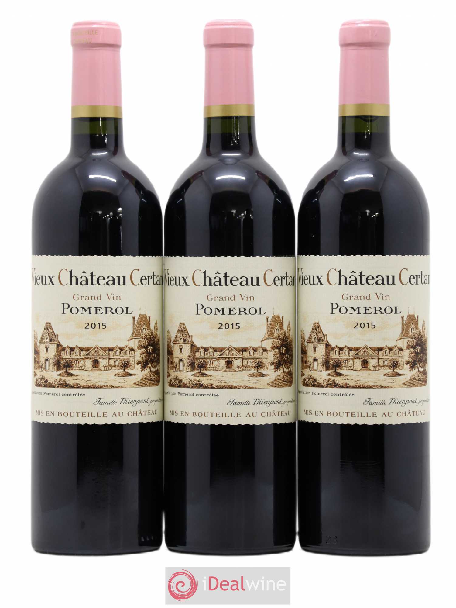 Vieux Château Certan 2015 - Lot de 3 bouteilles - 0